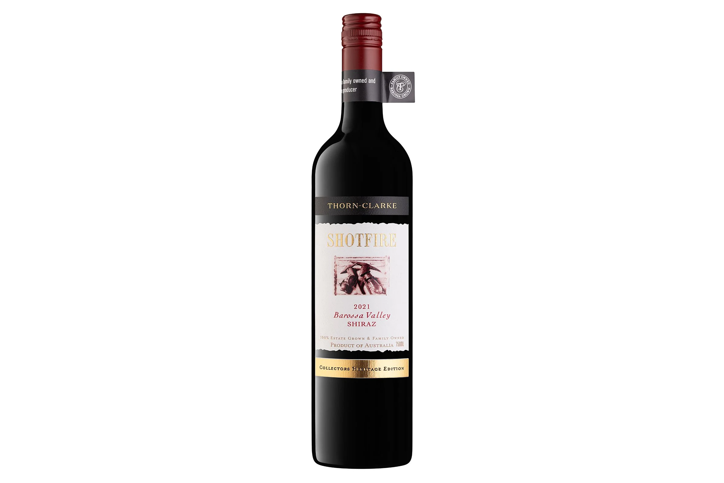 Bottle of Thorn-Clarke Shotfire Shiraz 2021.