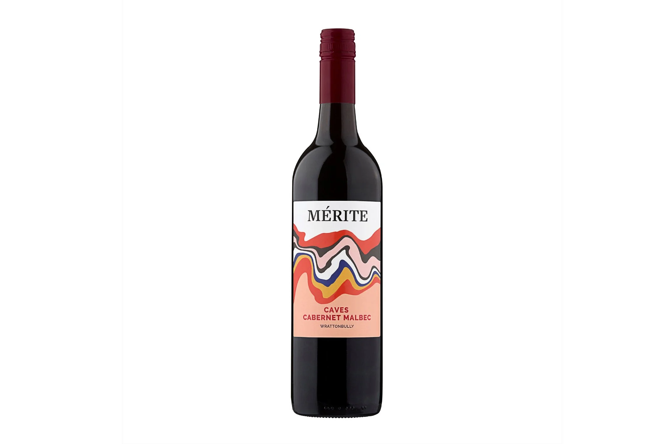 Bottle of Merite Caves Cabernet Malbec 2024.