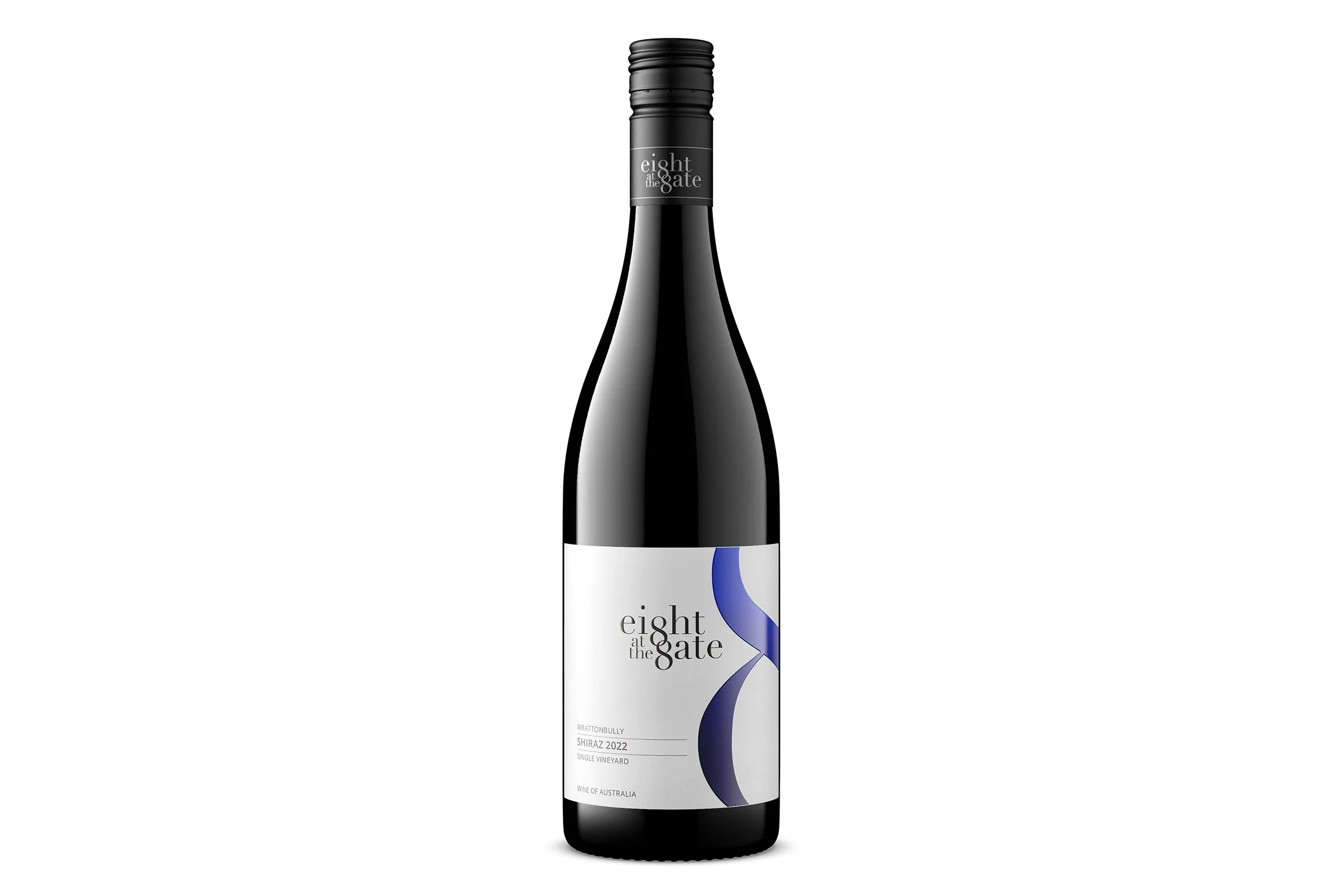 Bottle of Eight at the Gate Family Selection Shiraz 2022.