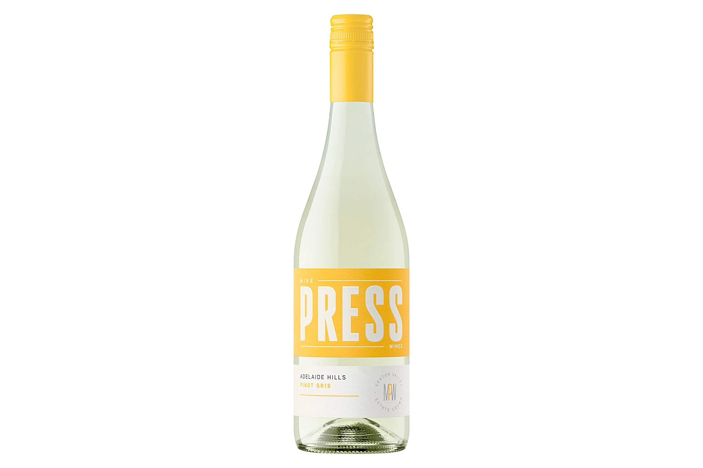 Bottle of Mike Press Wines Pinot Gris 2026.