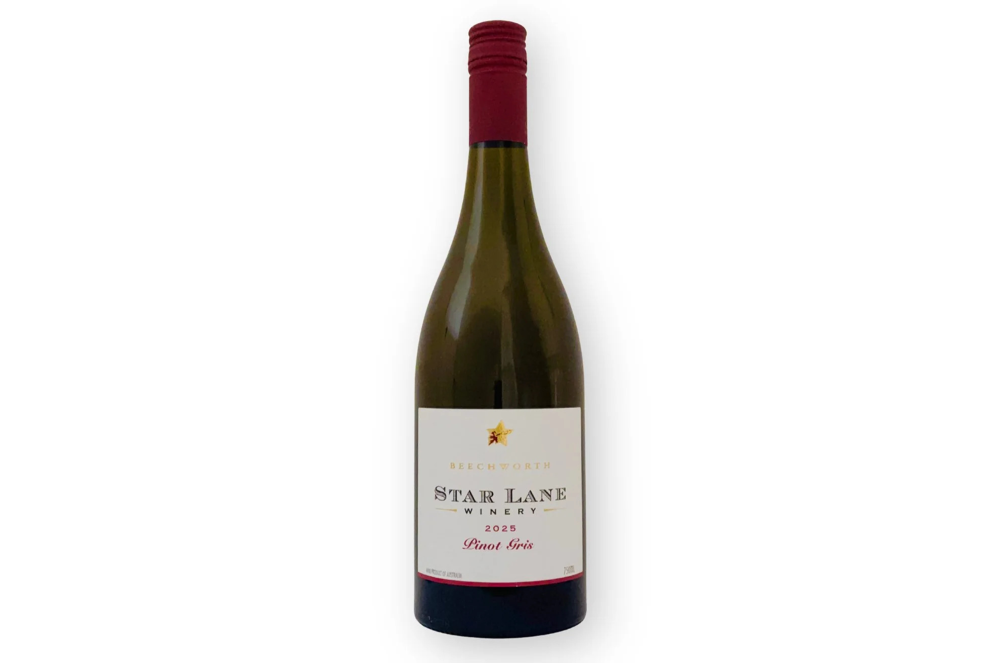 Bottle of Star Lane Pinot Gris 2025.
