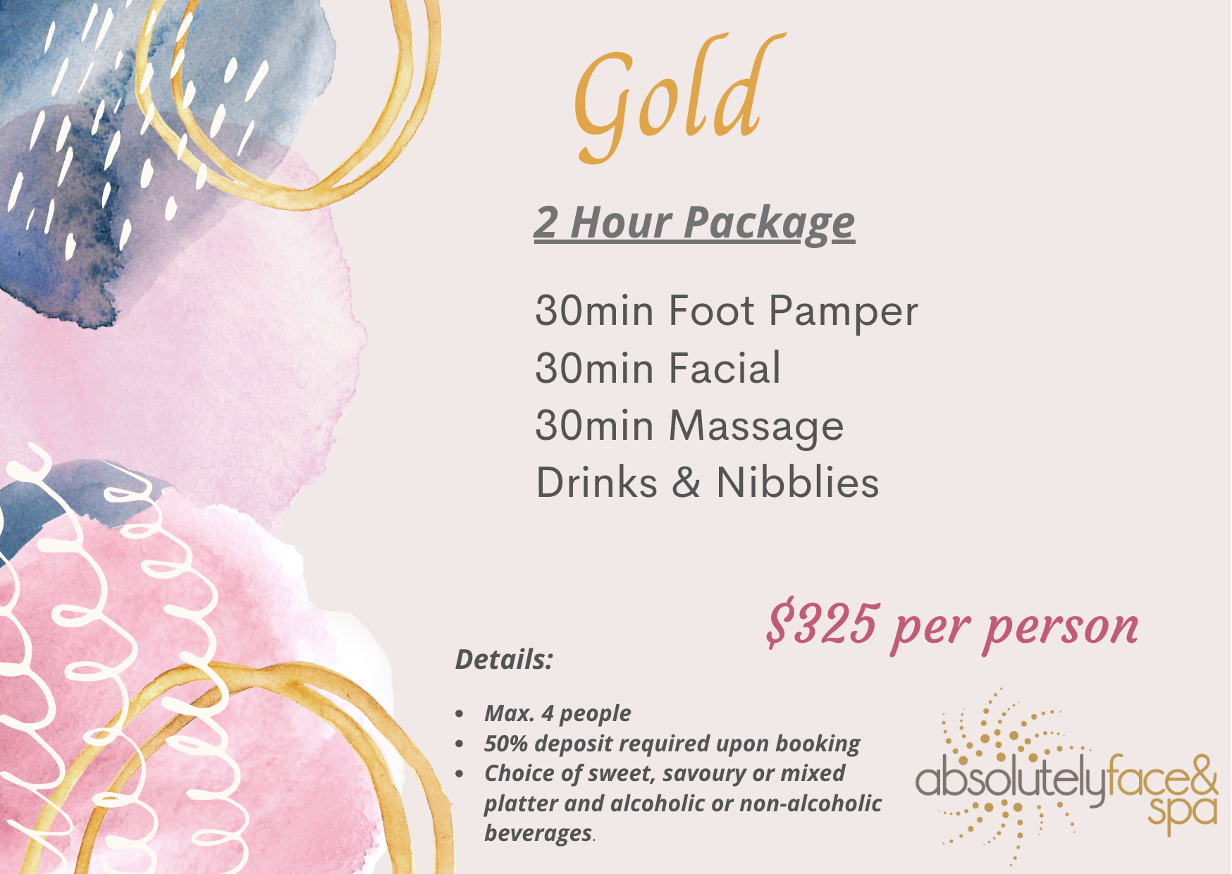 Group And Hens Pamper Packages — Absolutely Face And Spa
