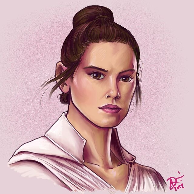 Speed-paint #Rey (well, speedy for me🙃) in celebration of #riseofskywalker day! Just 4 more hours til I get to see it for the first time!!! Who else is going tonight? Who else is going more than once?? 😅 #obsessed
.
#starwars #pink #episodeix #epis