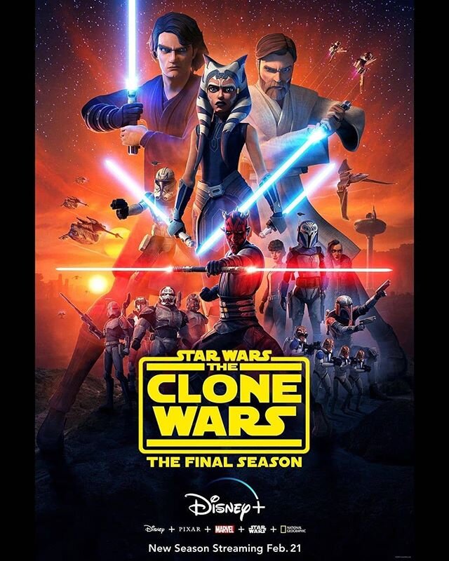 😍🤩😍🤩😍 Reposted from @lucasfilm The final season of @StarWars: #TheCloneWars starts streaming Feb. 21 on #DisneyPlus! - #regrann
