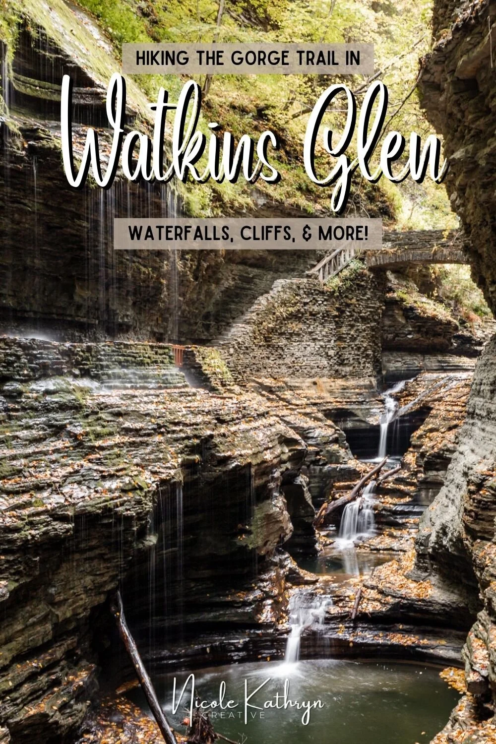  Dubbed New York State’s flagship park as well as the most famous park in the Finger Lakes Region, Watkins Glen is by far one of the most beautiful places you’ll visit in the state. | Upstate New York | Watkins Glen | New York State Parks | Watkins G