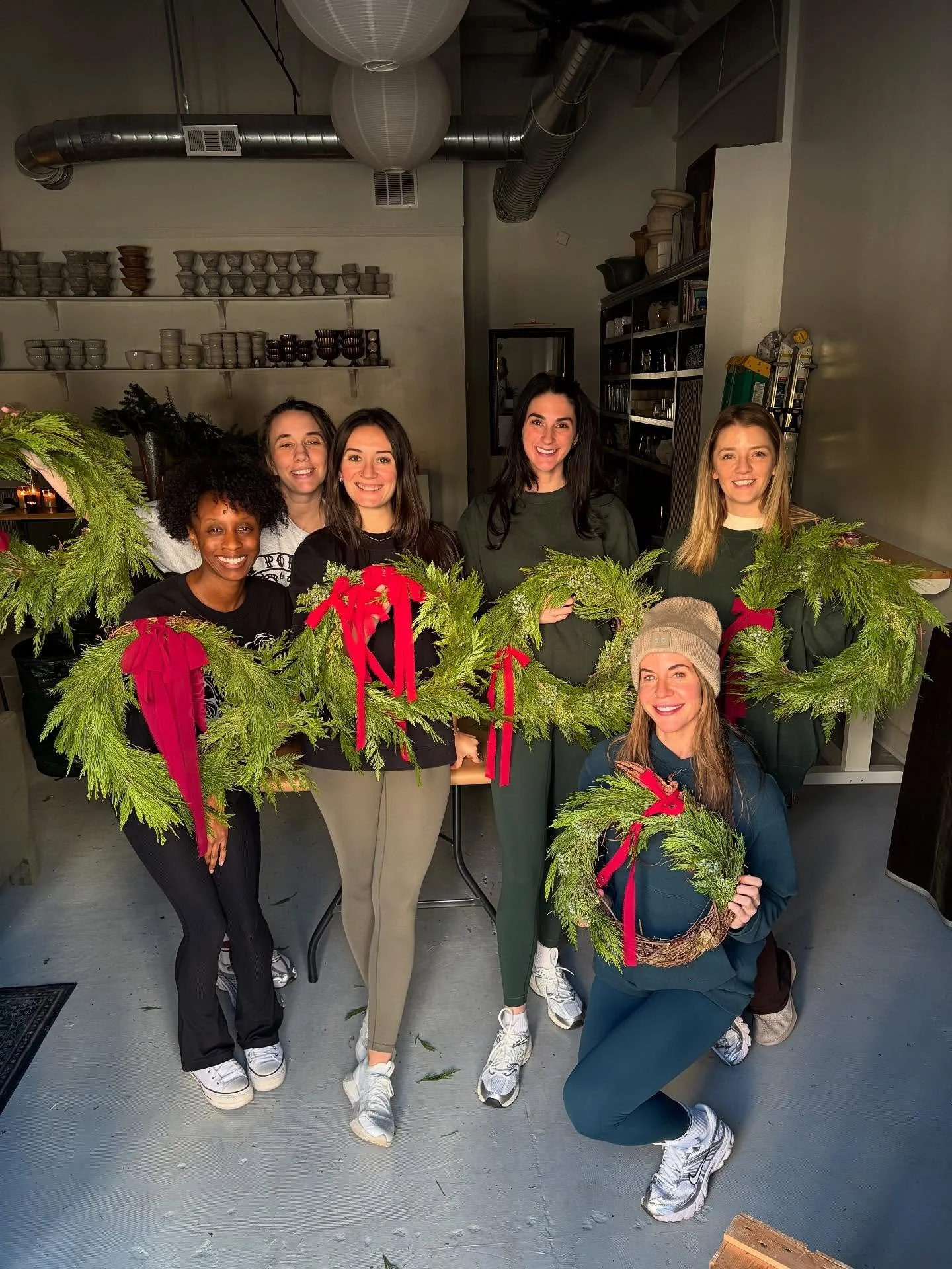 More like The Wreath Pro, am I right??? We had a BLAST with Ryan of @navyandjay today making our own live wreaths during our holiday staff meeting. This time of year can be insanely stressful and it was great to indulge in a festive activity without 