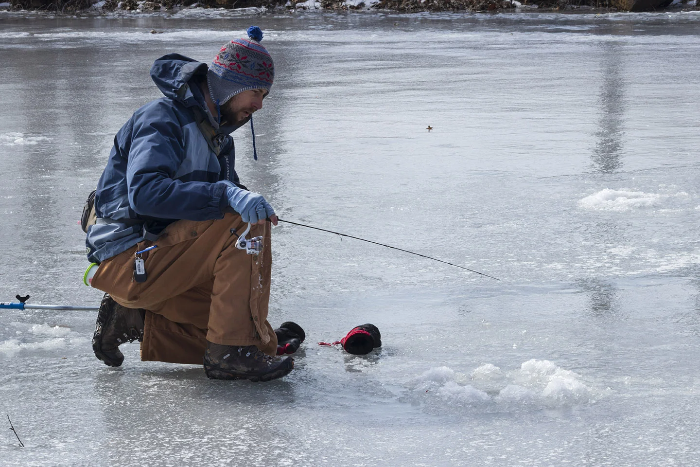 Ice Fisher; digital photography; 2019