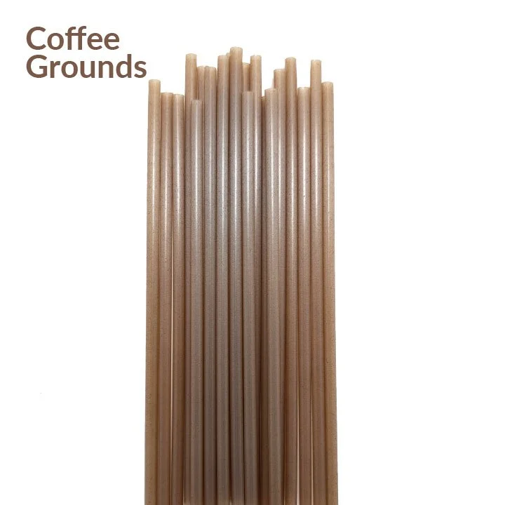 Coffee Ground Straws 6mm x 8.25" 4,000 Unwrapped