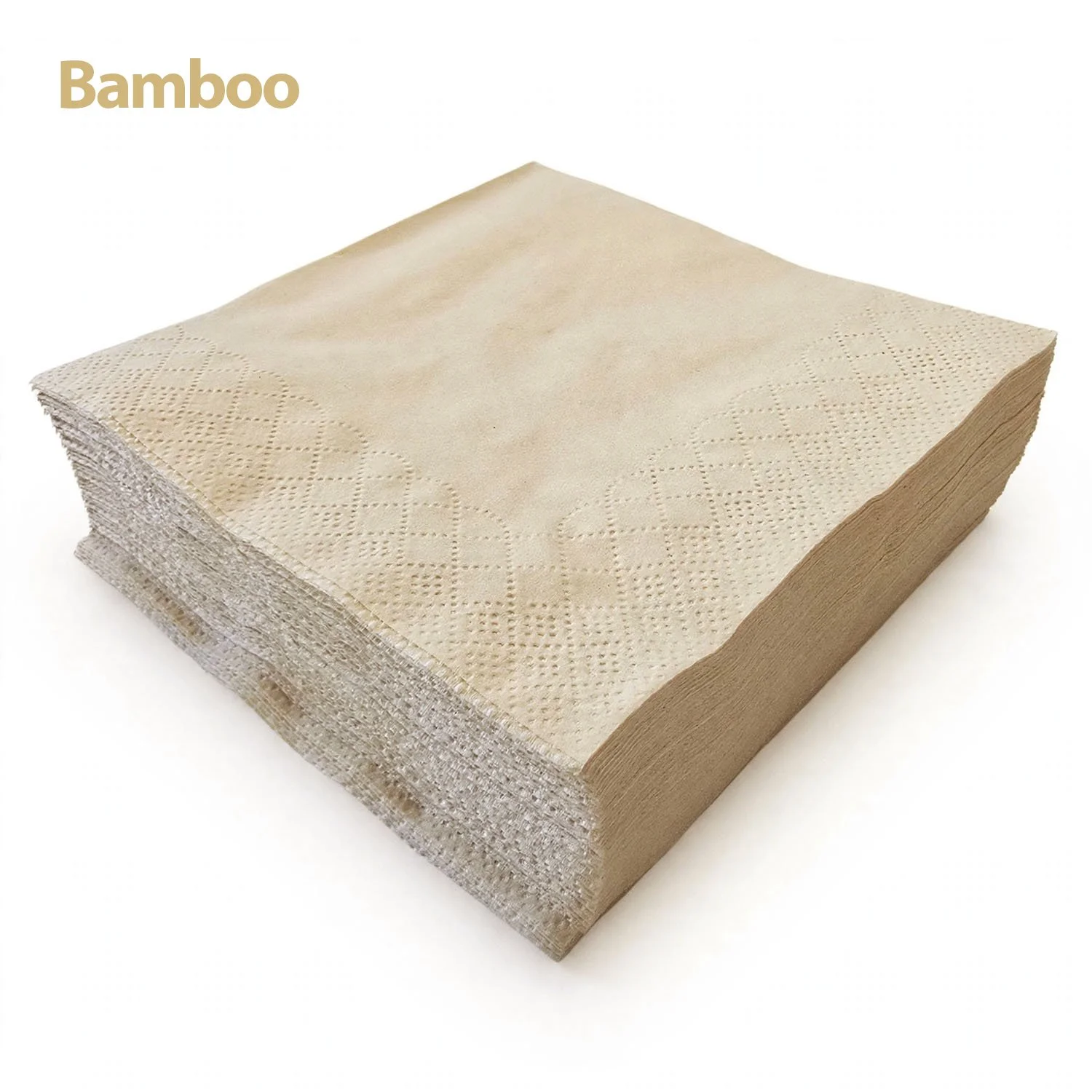 Bamboo Fiber Cocktail Napkins 2 Ply 5"x5" 3000 Per Case