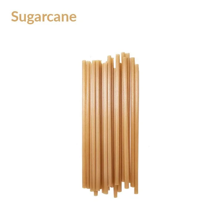 Sugarcane Cocktail Straws 5.5" x 4mm 1,500 Straws Unwrapped