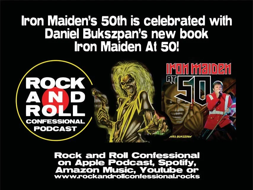 @ironmaiden is celebrating their 50th anniversary this year, and what a better way than with @danielbukszpan ‘s new book “Iron Maiden at 50” featuring 50 of the most important moments in the bands history. We have a great new interv