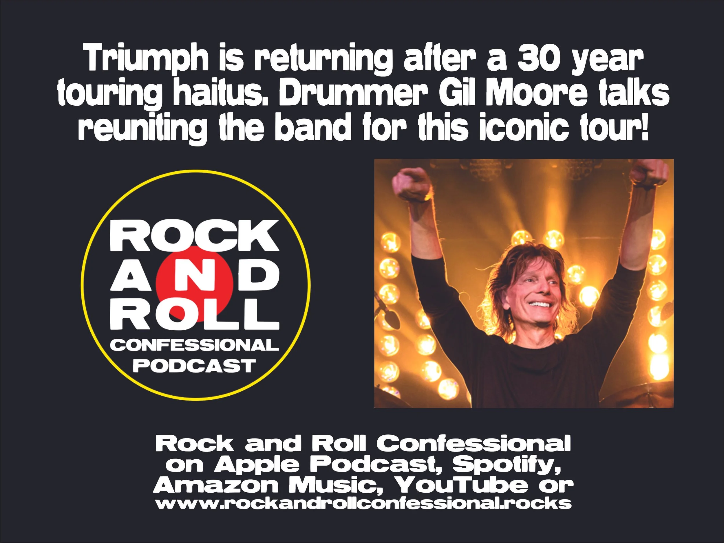 05-09 Gil Moore, founding member, singer and drummer for Triumph talks about the band reuniting and touring for the first time in 30 years