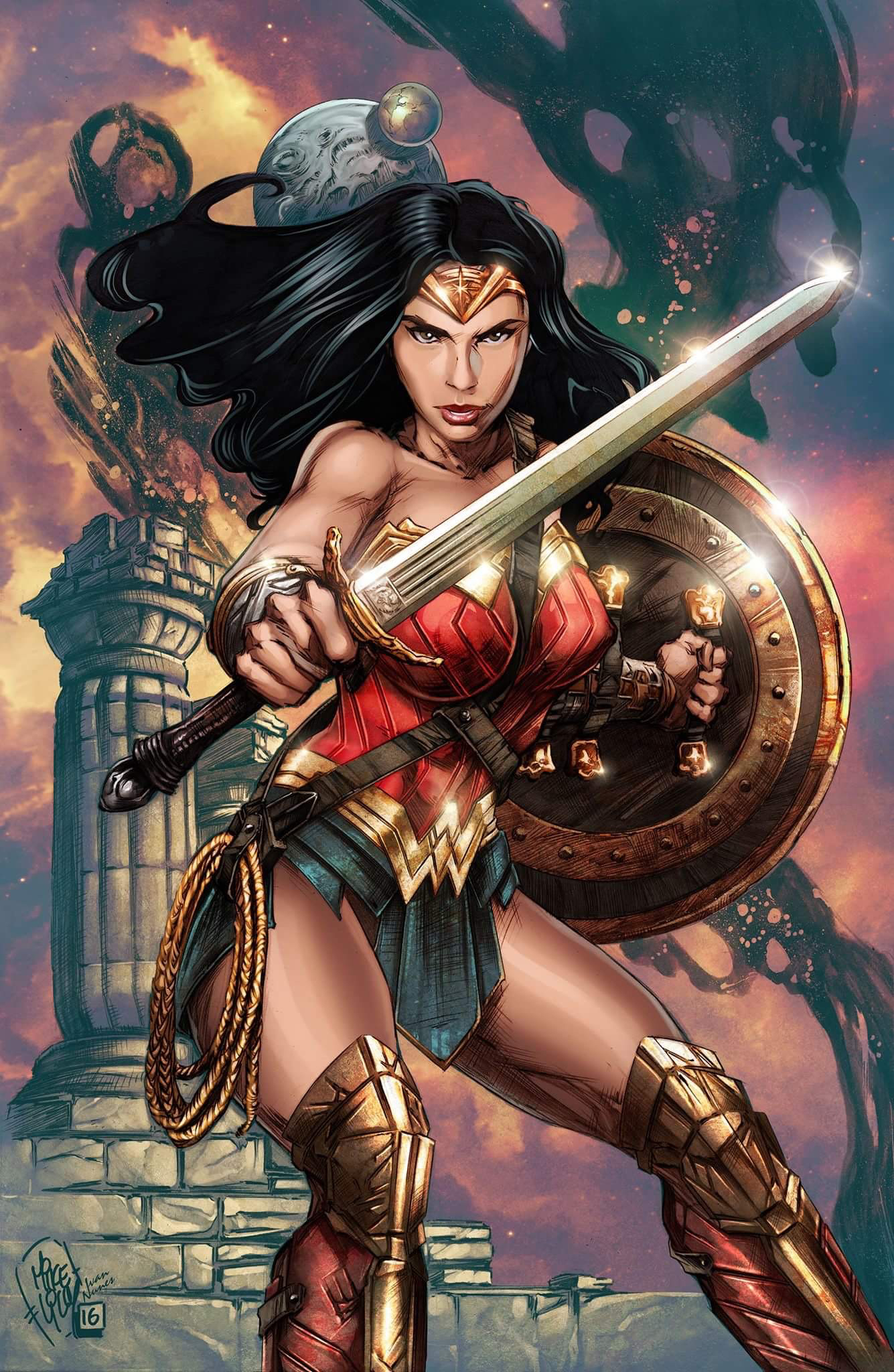 Wonder Woman Rhode Island Comic Con Exclusive Pin-Up.