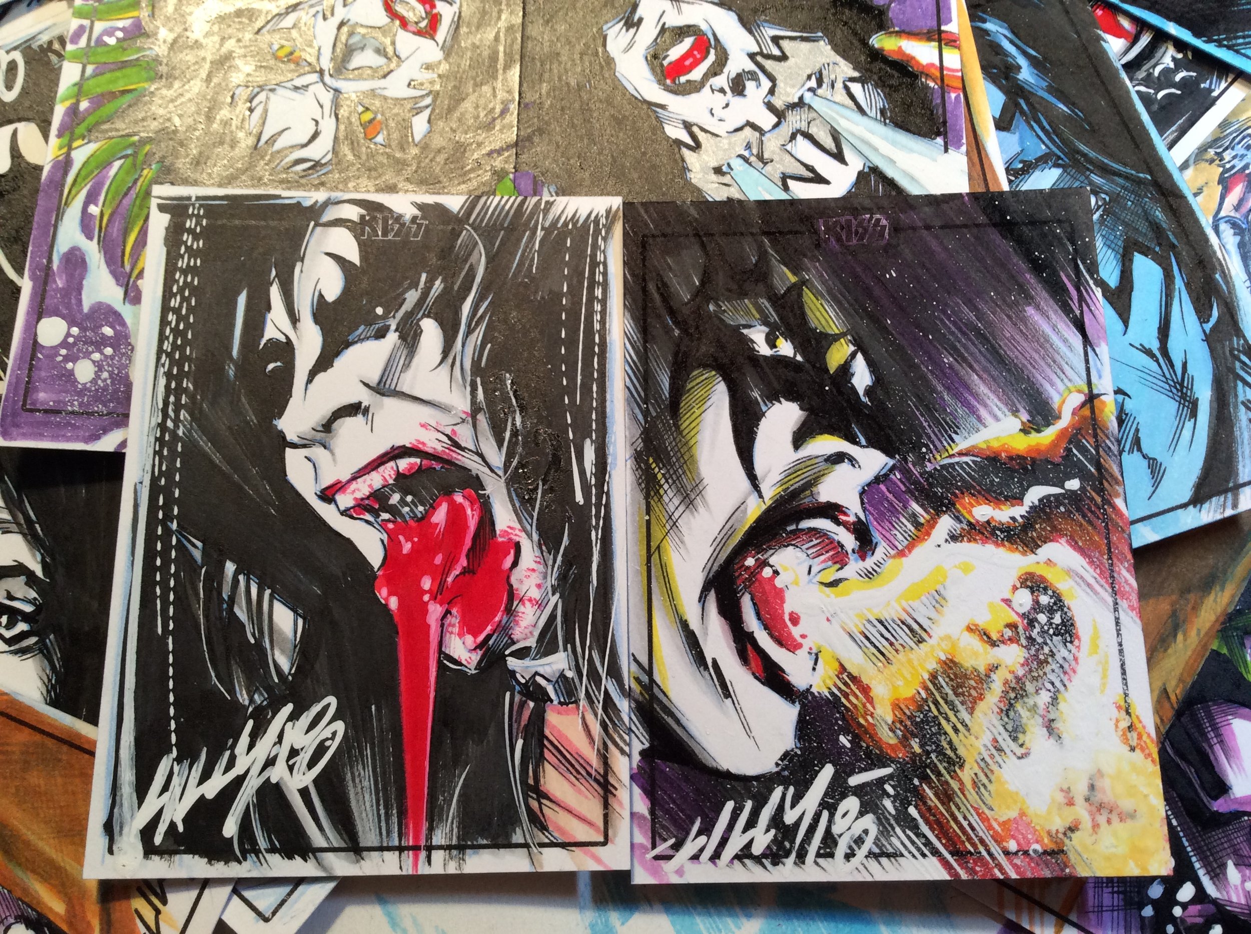 KISS sketch cards