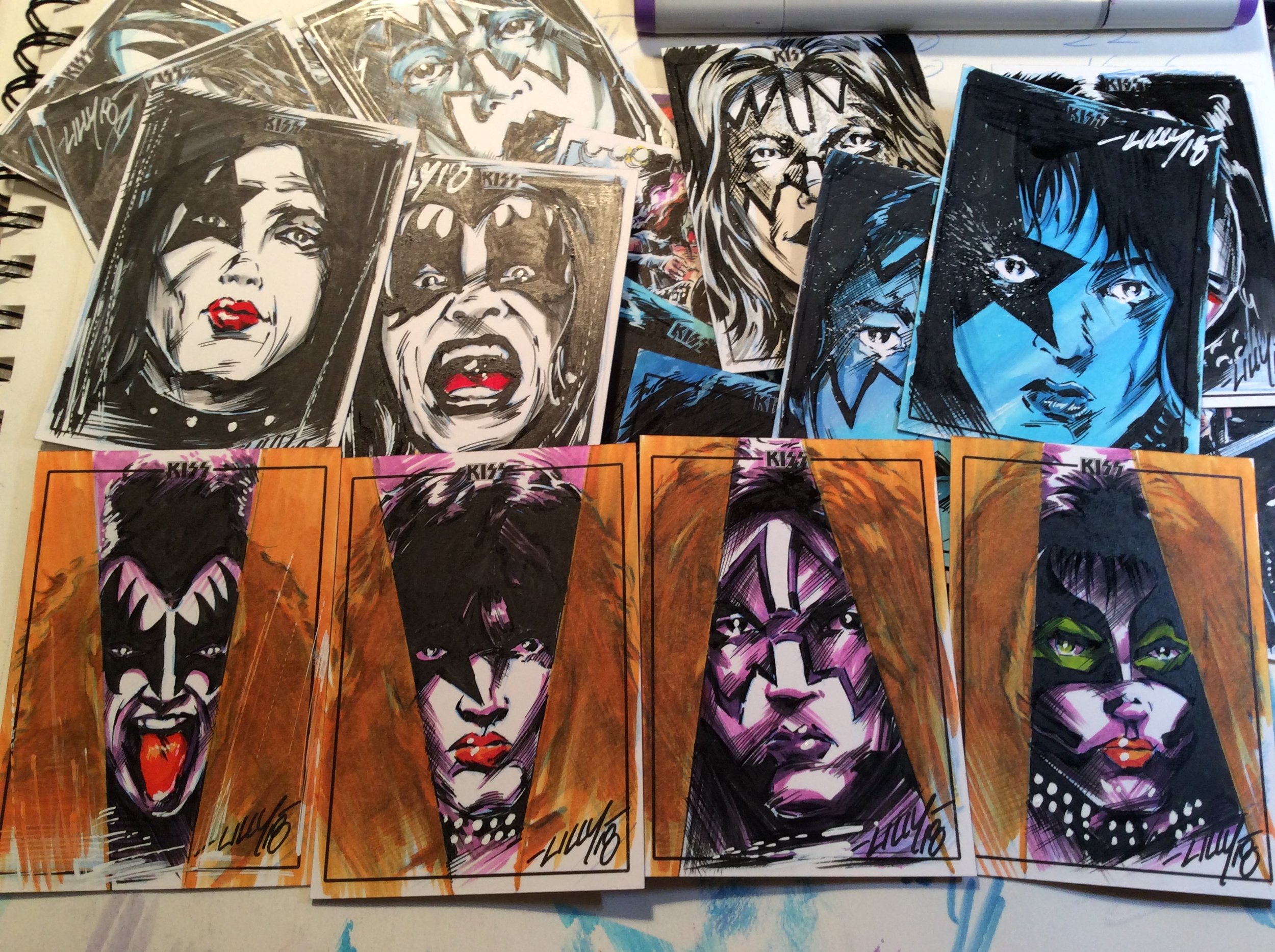 KISS sketch cards