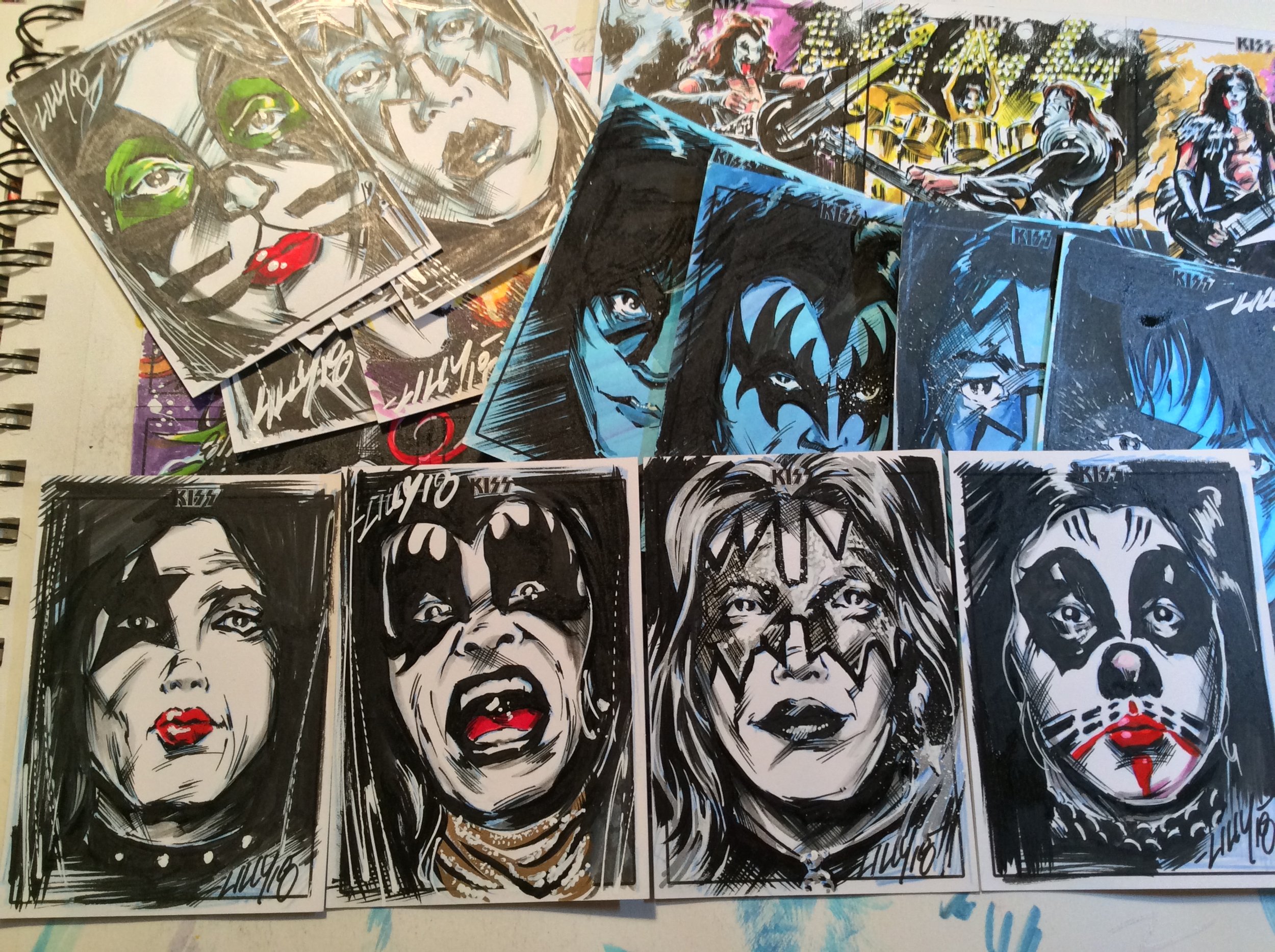 KISS sketch cards©