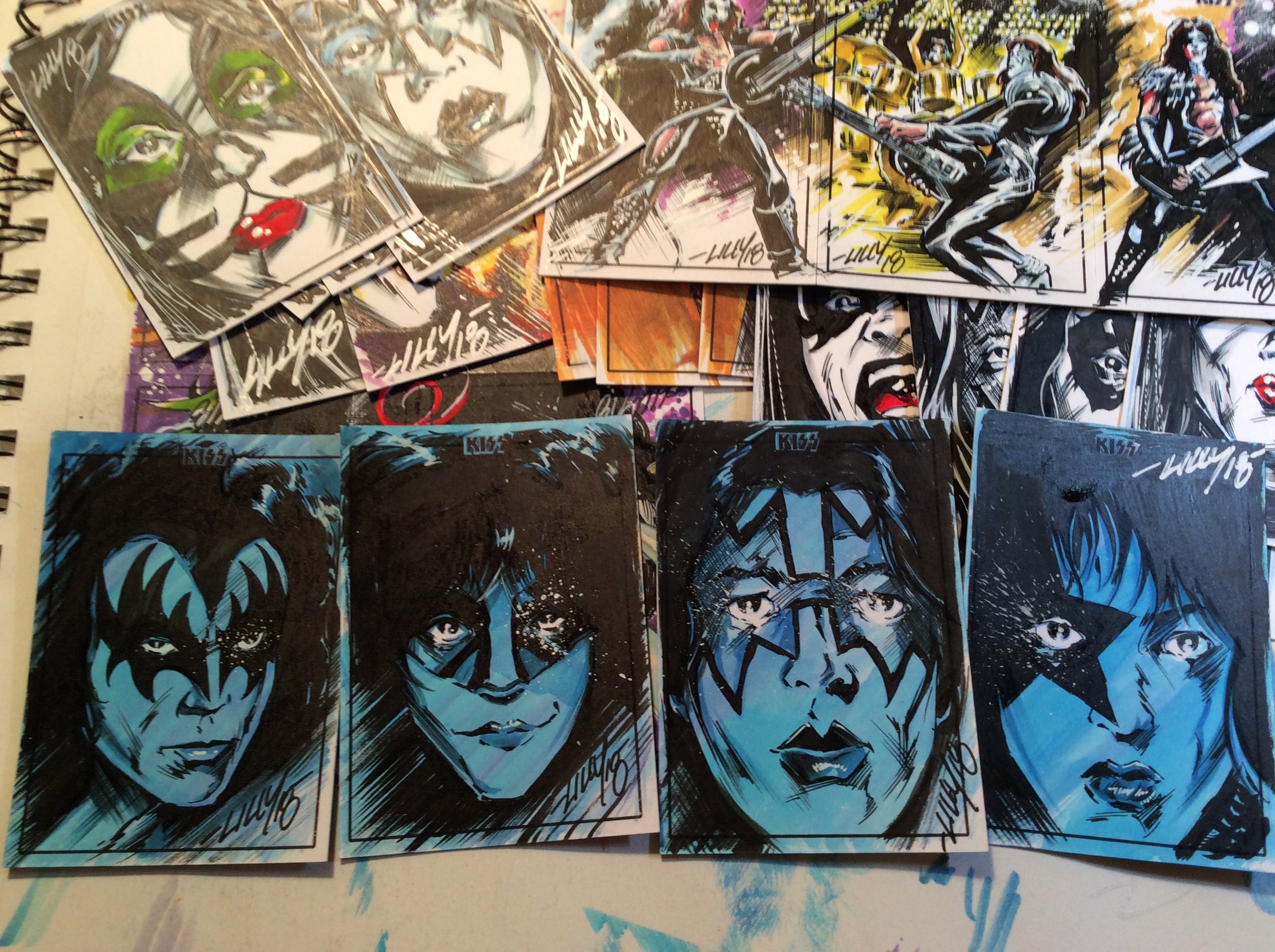 KISS sketch cards