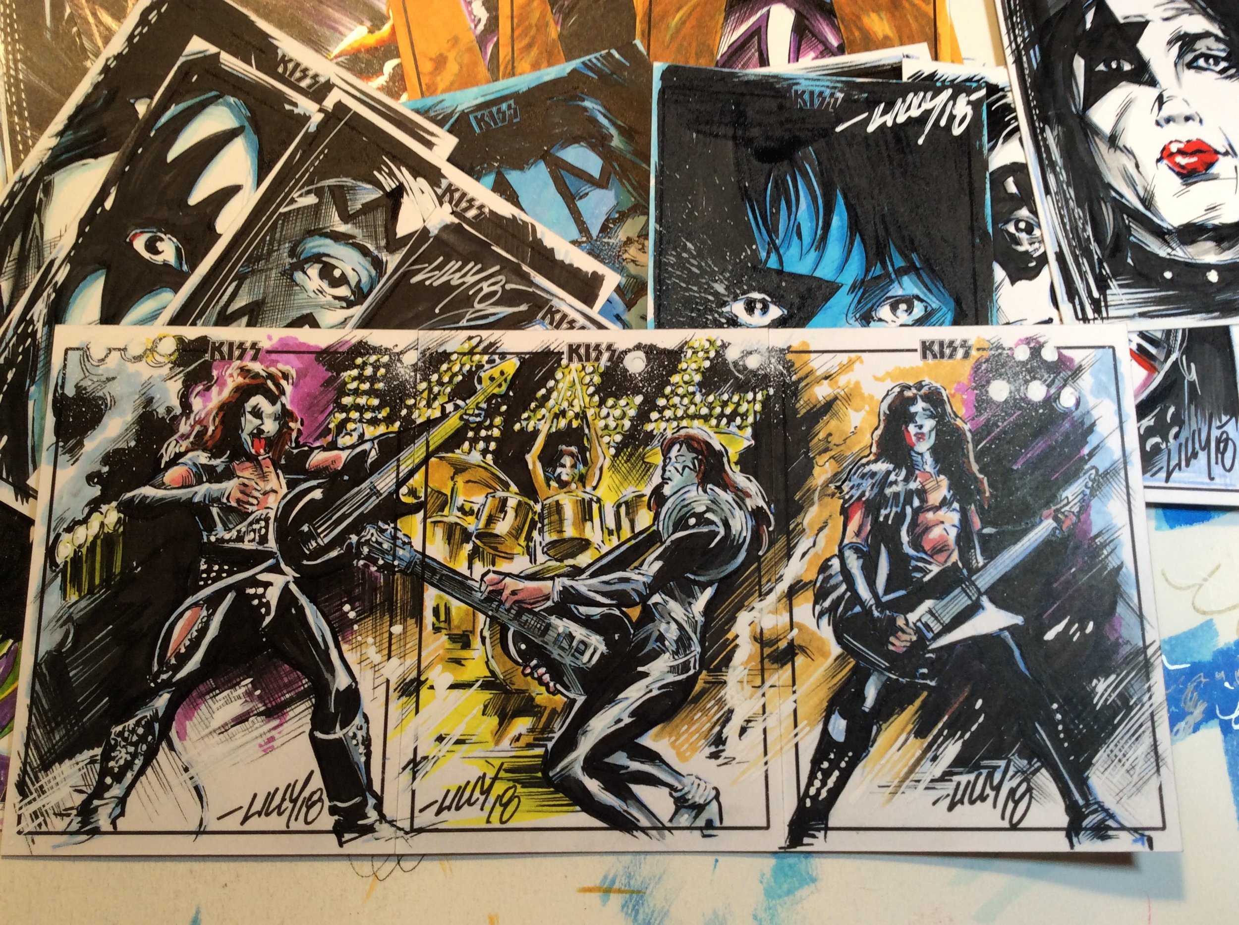KISS sketch cards