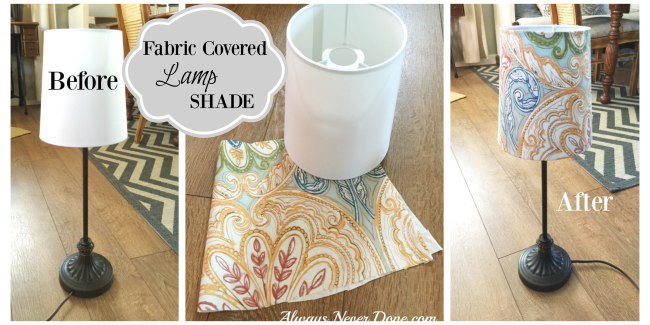 How To Cover A Lamp Shade With Fabric, What Can I Use To Cover Lampshade