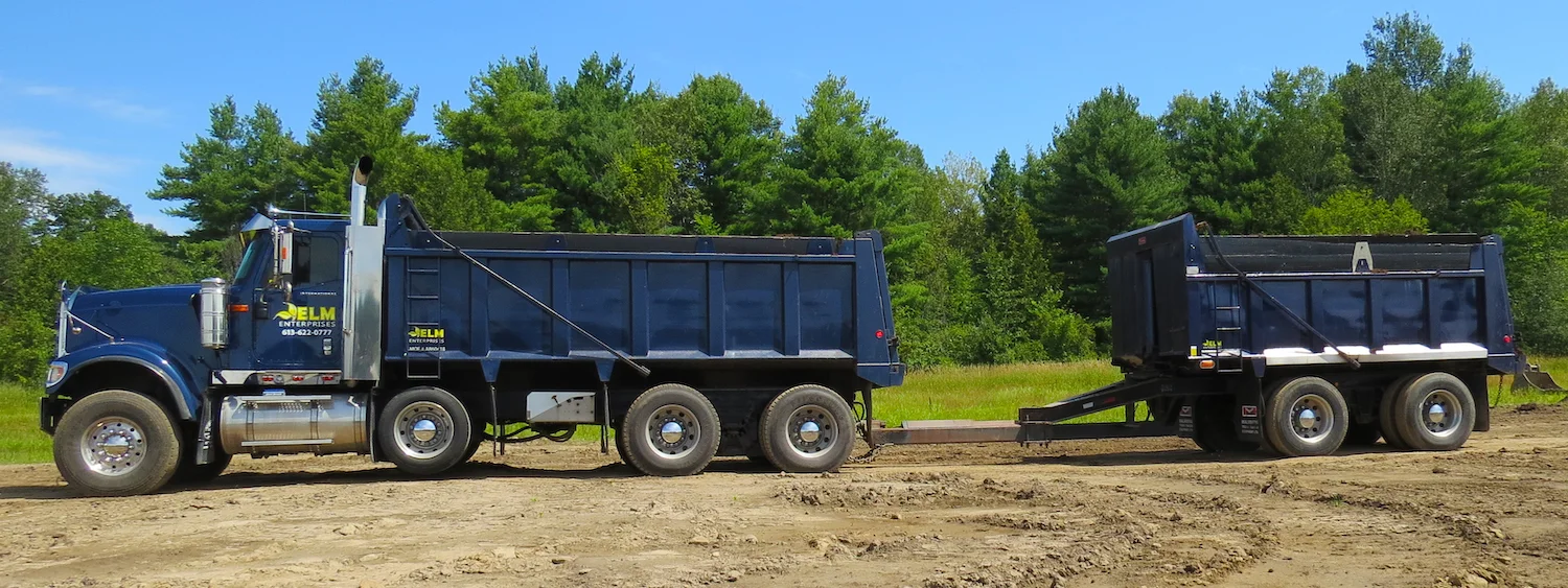 TRI-AXLE DUMP TRUCK AND PUP