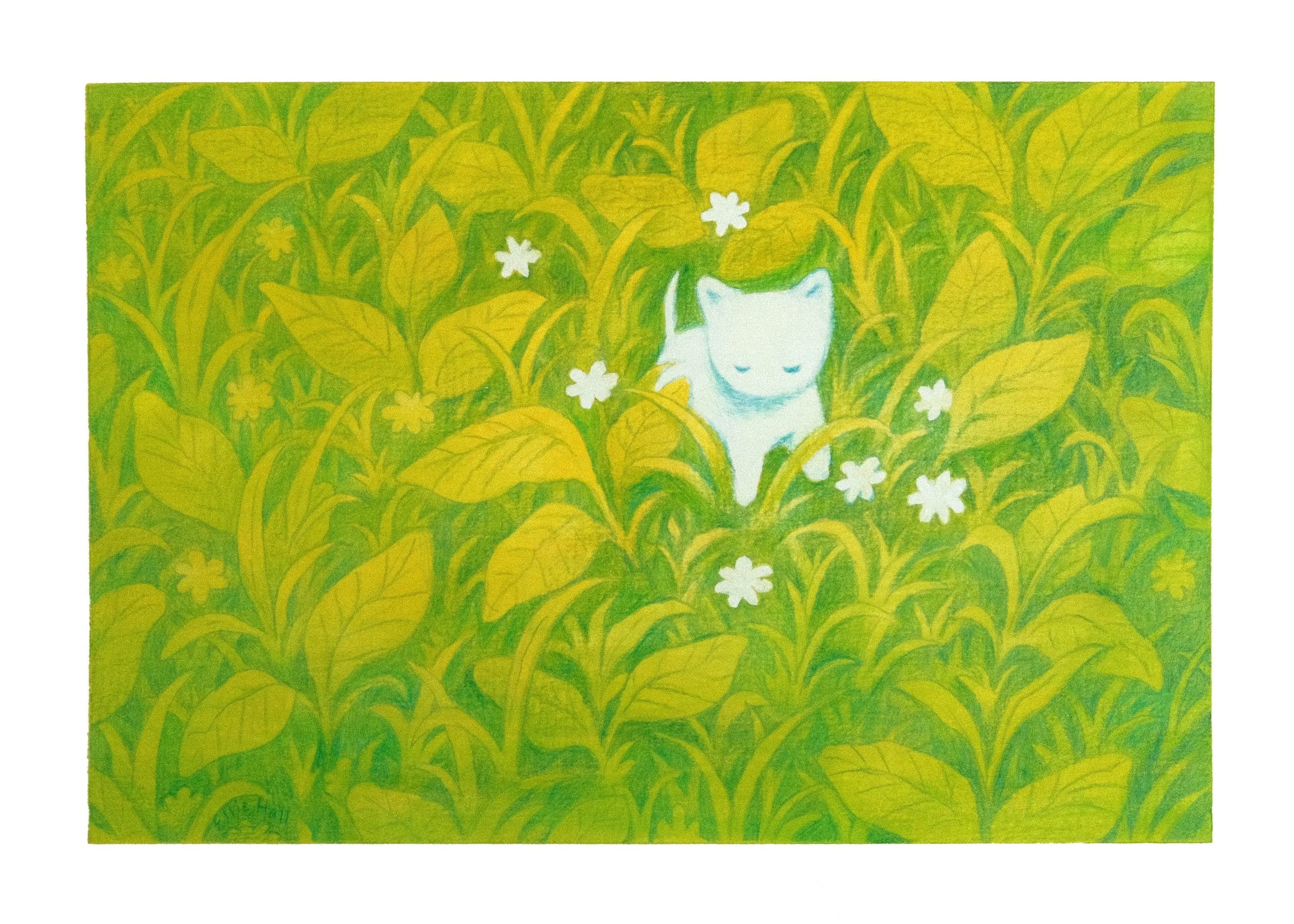 Gallery Nucleus: Power in Numbers 2025 participant. 5×7 colored pencil on artboard