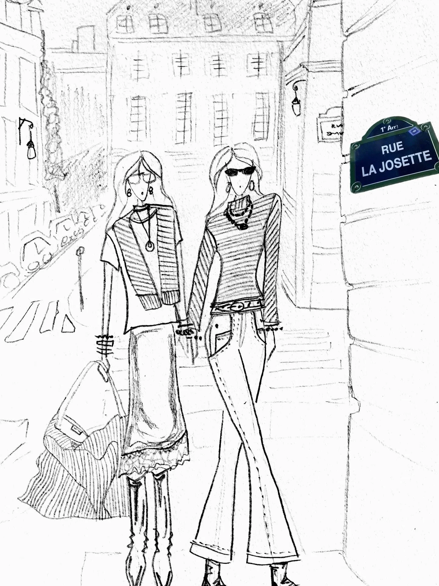 Sunday sketch&hellip; effortless chic styling LaJosette in Paris

#shopsmall #LaJosette #parisstyle