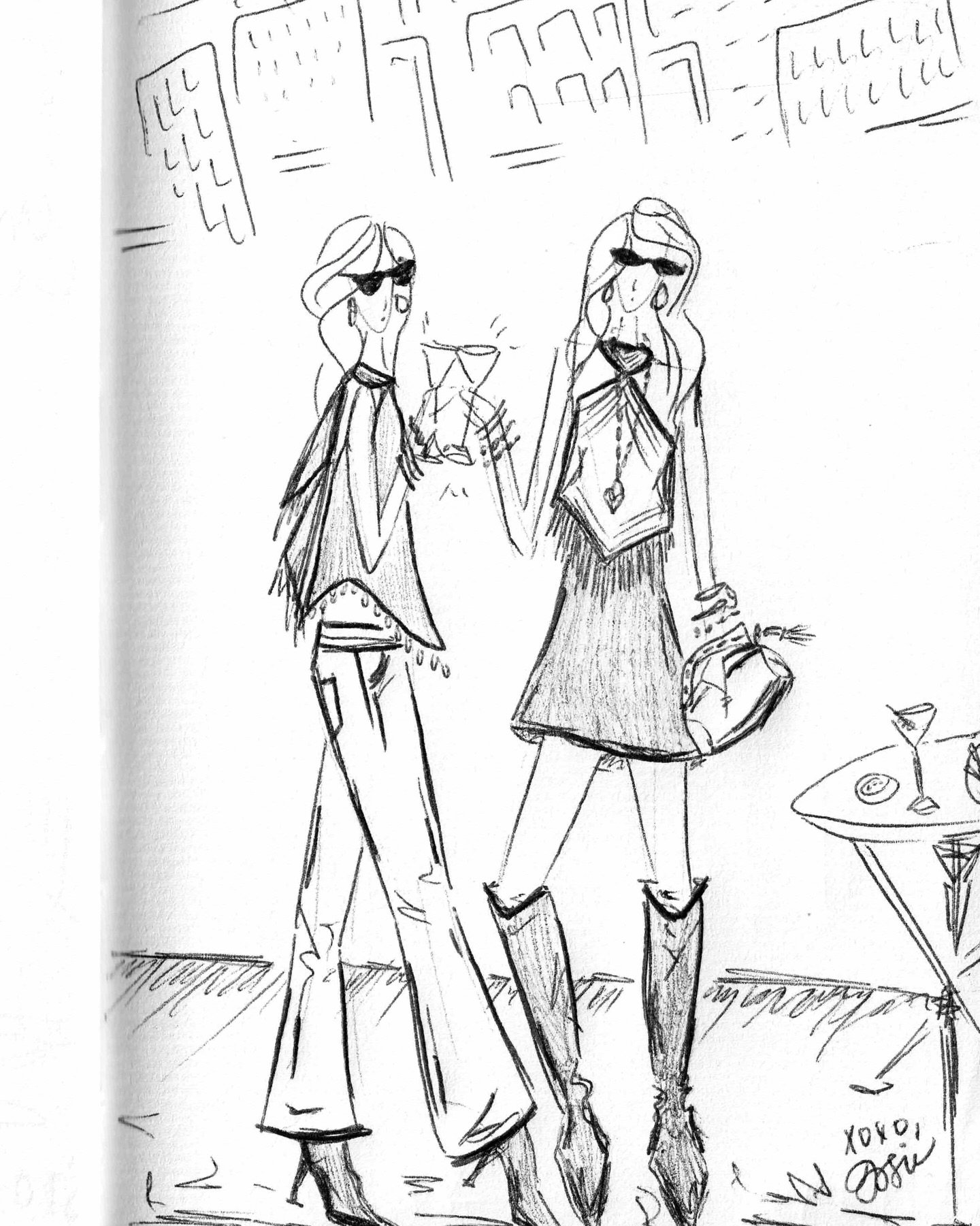 Sketchbook entries #LaJosette