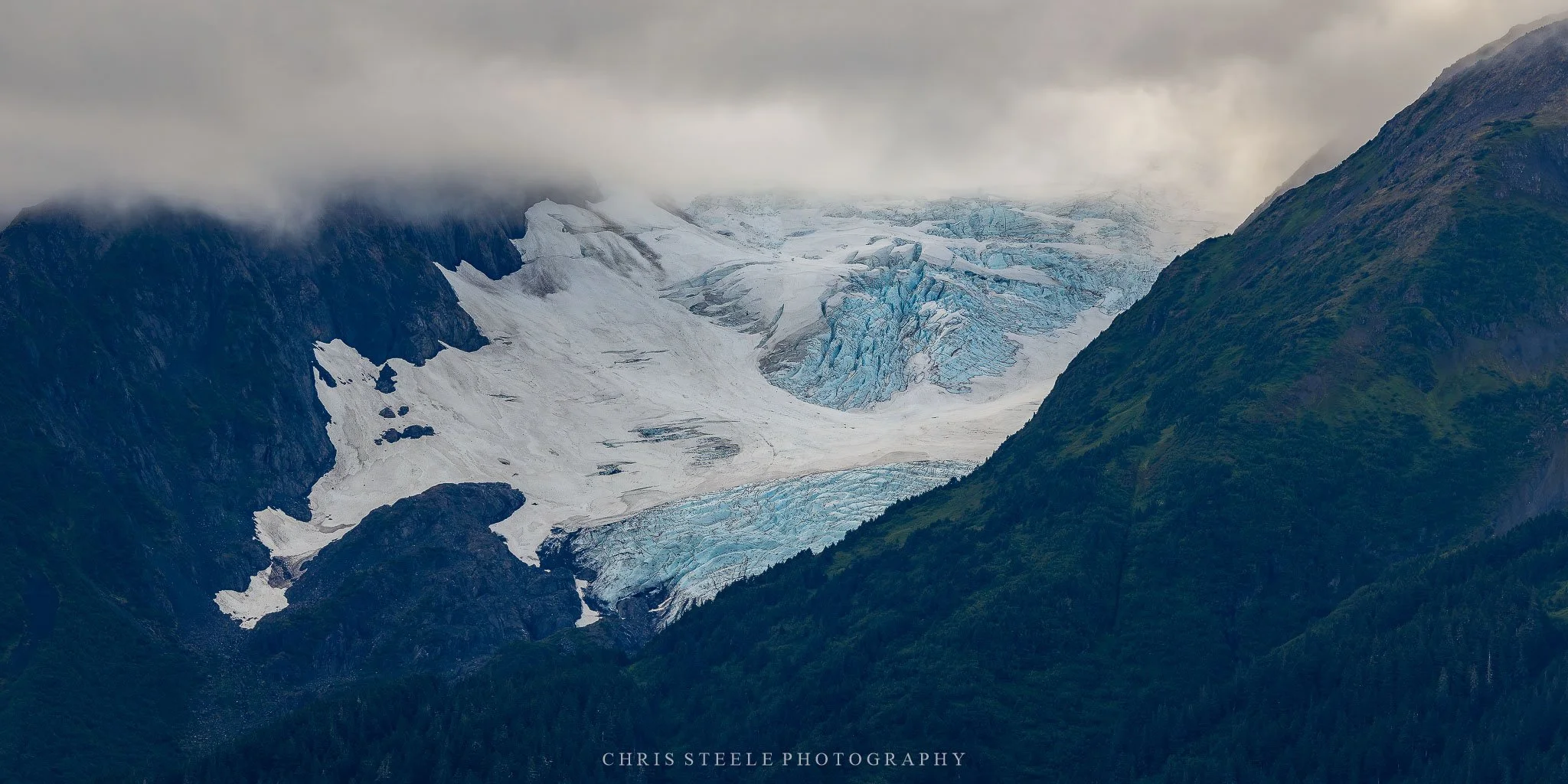 Glacier in the Mist