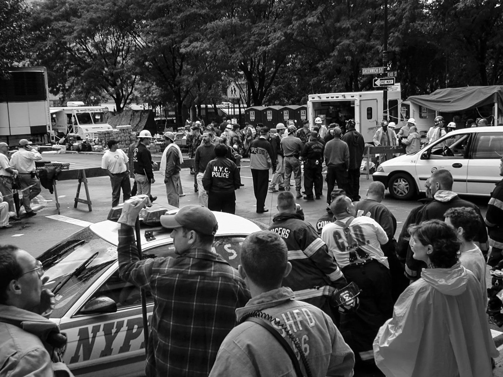  All the endless equipment and expertise with the rescue workers, news media and other at Reade St, when was the furtherest street downtown where the public was allowed. 