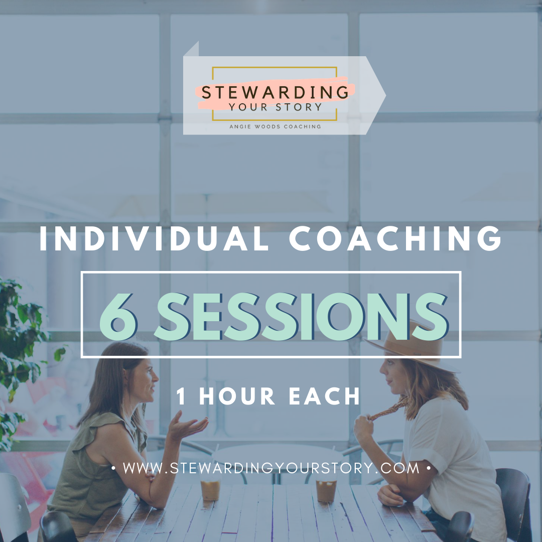 Individual Distance Coaching Individual Coaching Package — Stewarding Your Story