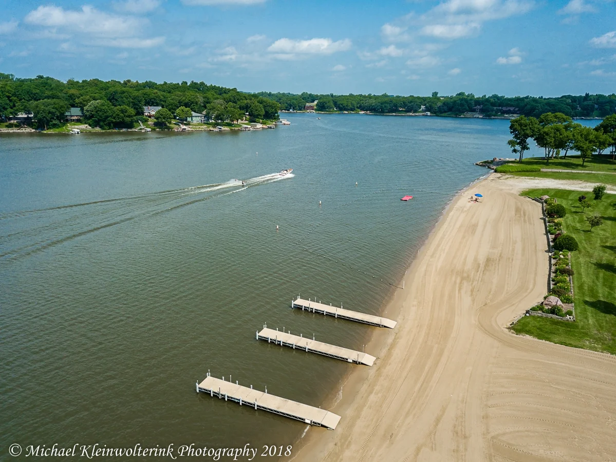 Mavic Pro - Aerial View of Lake Panorama