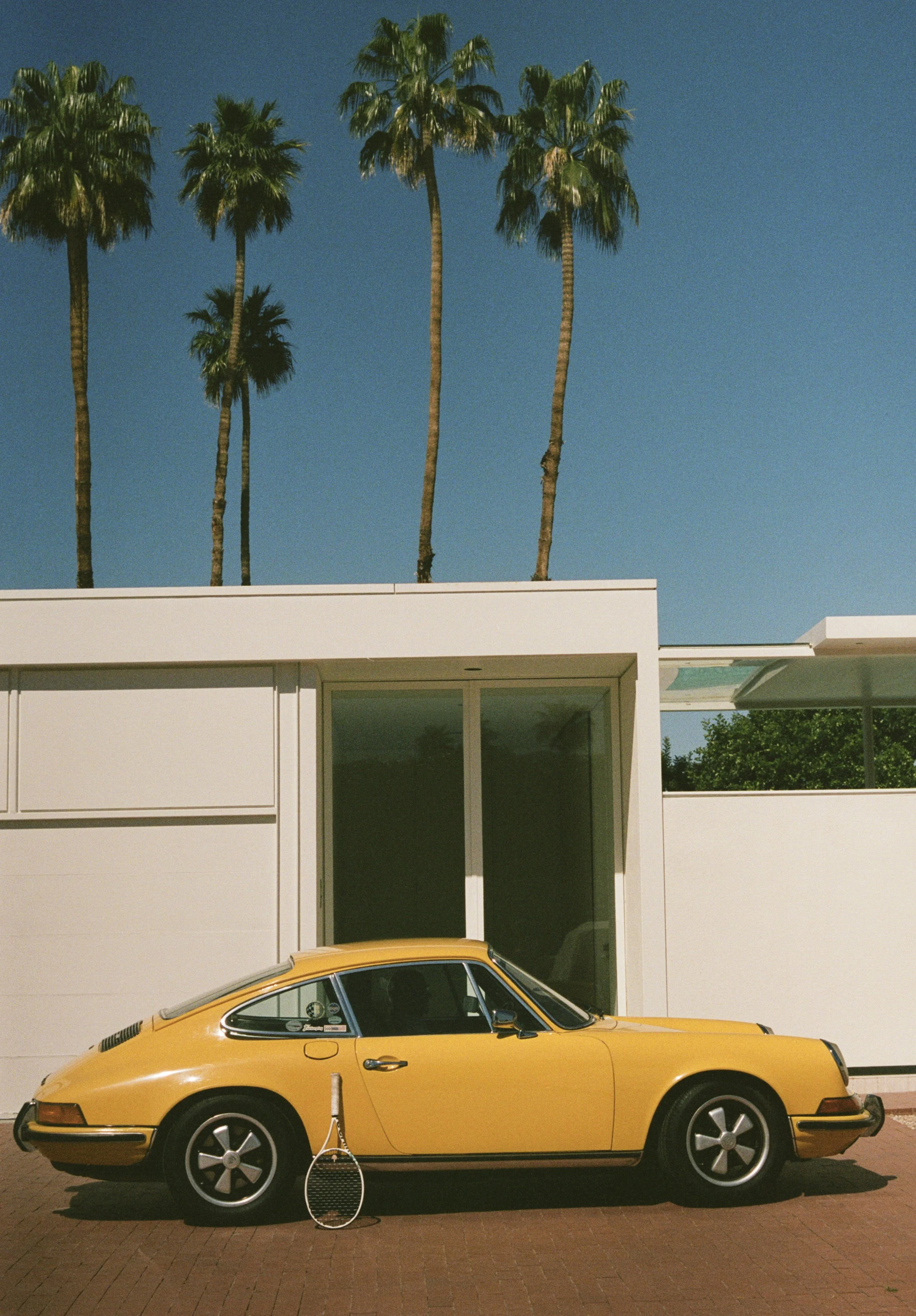 Yellow Porsche - Print Size 3