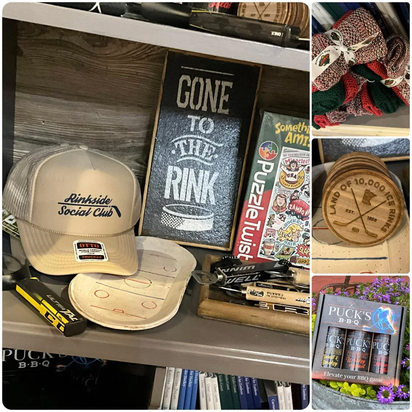 🏒 If you know, you know, what season it is about to become here in MN. It&rsquo;s &lsquo;Gone to the Rink&rsquo; season! 🥅

#handcrafted #FoundItInTheBarn #shoplocalmn #shoplocal