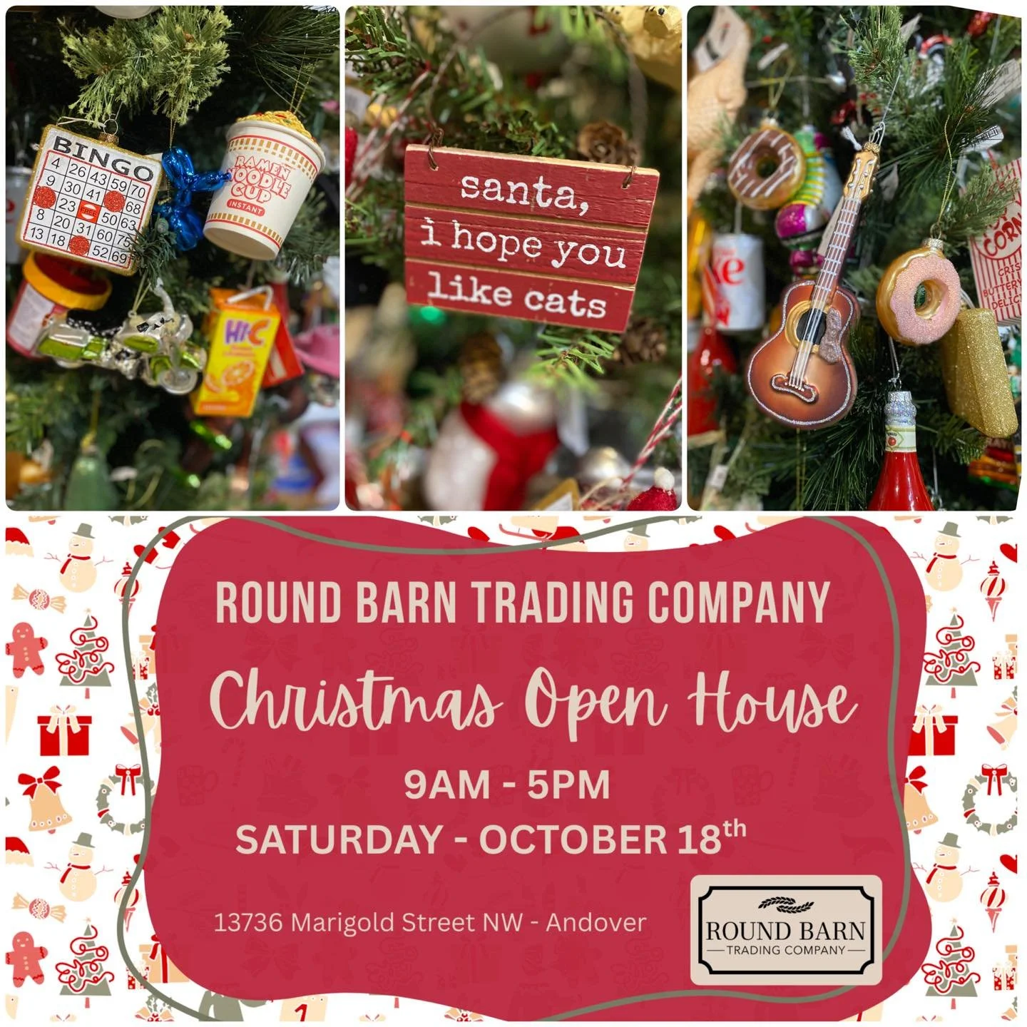 this S A T U R D A Y 🎄🧑&zwj;🎄 9am-5pm 
 - Don&rsquo;t miss the most Magical Time of The Year here in The Barn💫 

#FoundItInTheBarn