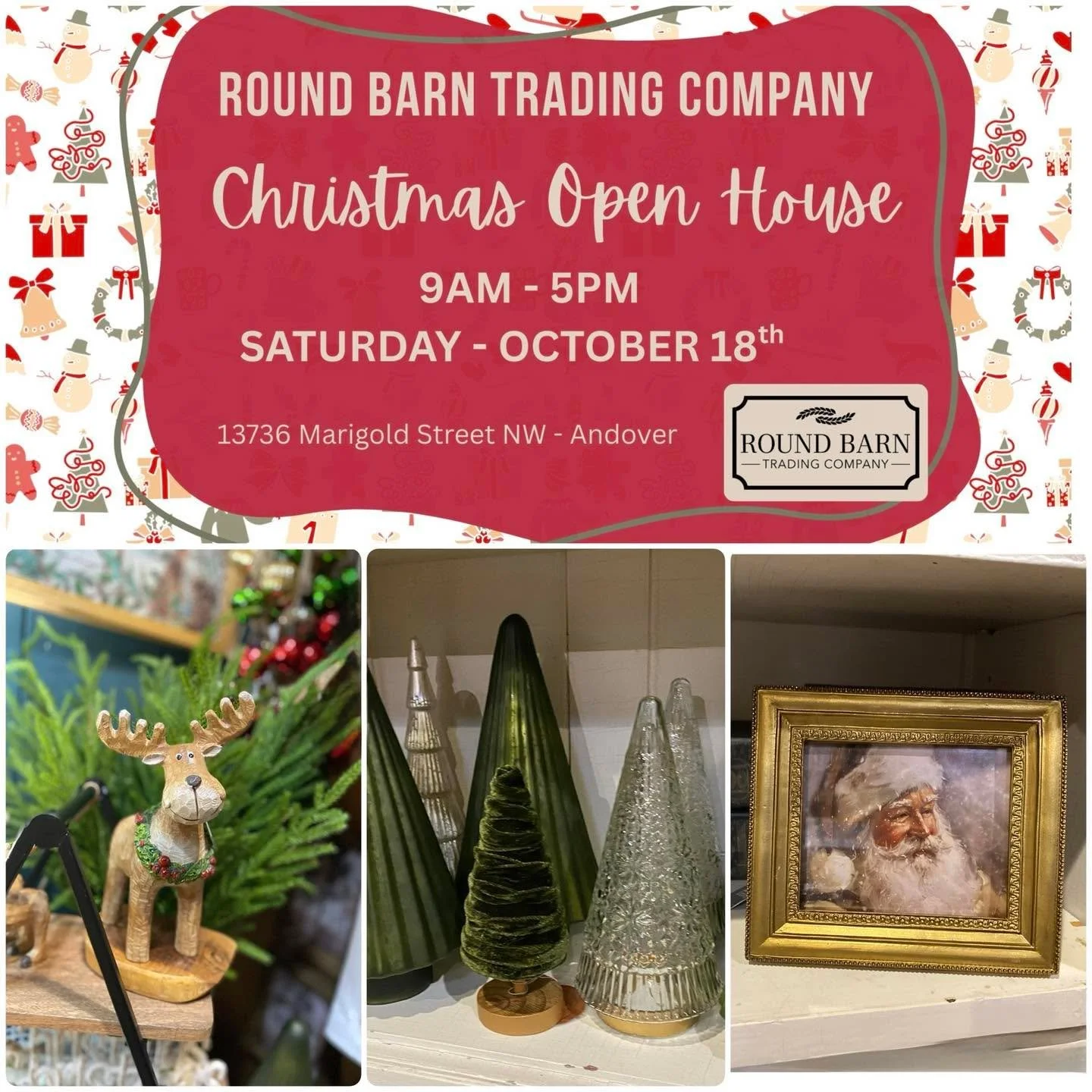 this S A T U R D A Y 🎄 🧑&zwj;🎄 9am-5pm 
Don&rsquo;t miss the most magical time of year here in The Barn.
 Thousands of ornaments to choose from the trees are trimmed and halls are decked -