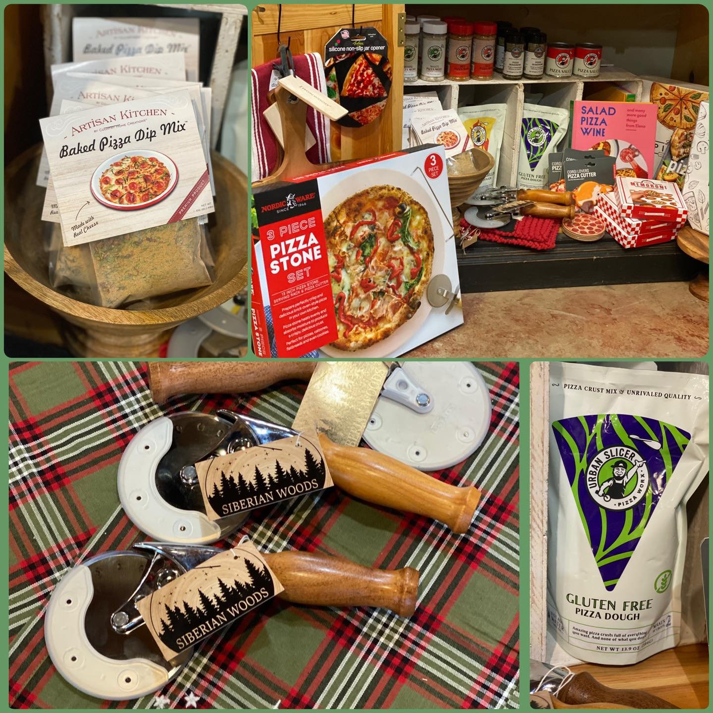 🍕 No Gluten &mdash; No Problem! 🍕

Pizza night just got easier (and tastier!) with our Gluten-Free Pizza Dough Mix from Urban Slicer! 🙌
And don&rsquo;t miss the handcrafted wooden pizza cutters by Siberian Woods &mdash; made locally by Jim and des