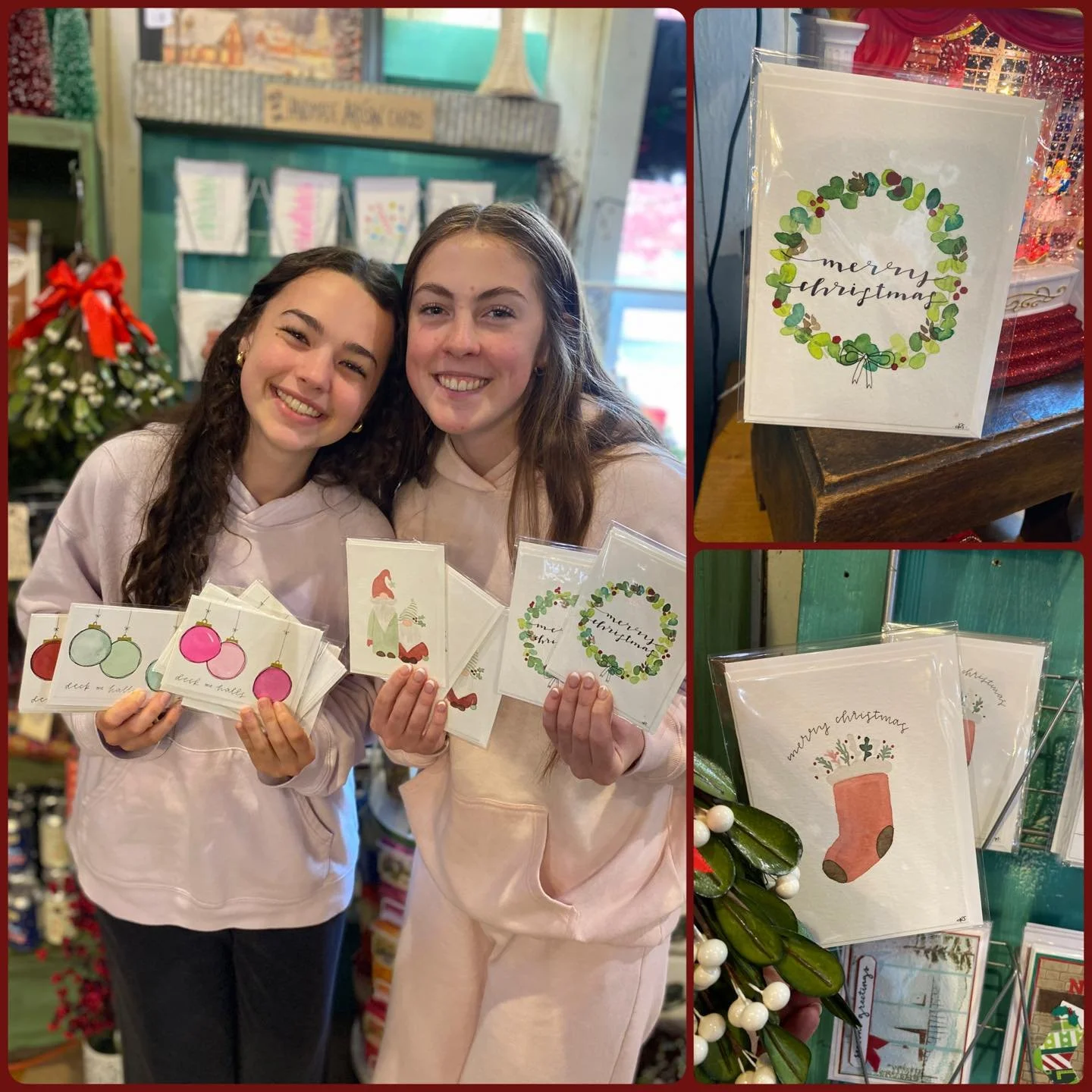 ✨Handpainted. Handcrafted. Handwritten. Hand-delivered.✨
All by two incredible young artisans who are entering their third year with us here at The Barn! Their modern designs have been a hit from day one &mdash; fresh, creative, and full of heart. St