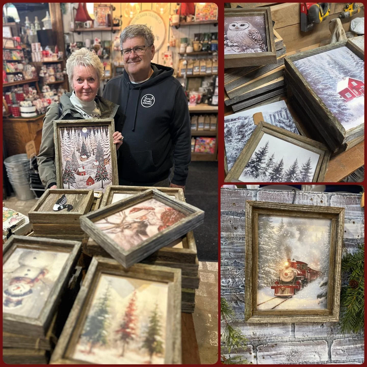 We have seen Papa Bob and Betty a lot lately - Double framed art is literally flying out the door-  Several pieces don&rsquo;t even make it onto a wall space!  Come in and find the sweet works of this outstanding husband and wife team throughout The 