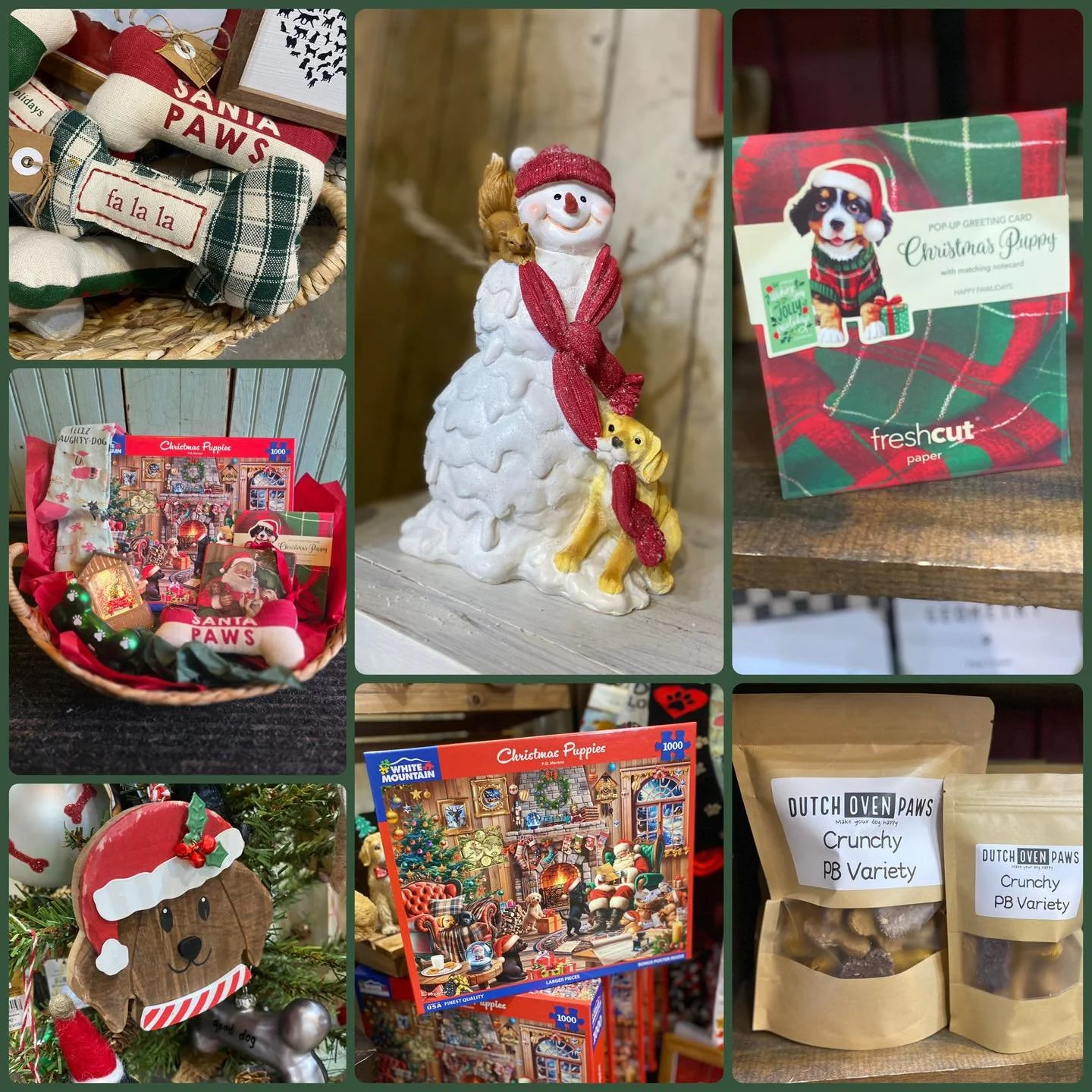 Because dogs are family 🐾❤️

Stocking stuffers and small gifts for:
✔️ Dog lovers
✔️ Dog homes
✔️ And yes&hellip; the dogs themselves

Festive d&eacute;cor, puzzles, cards, ornaments, and pup-approved treats all in one happy little corner of The Bar