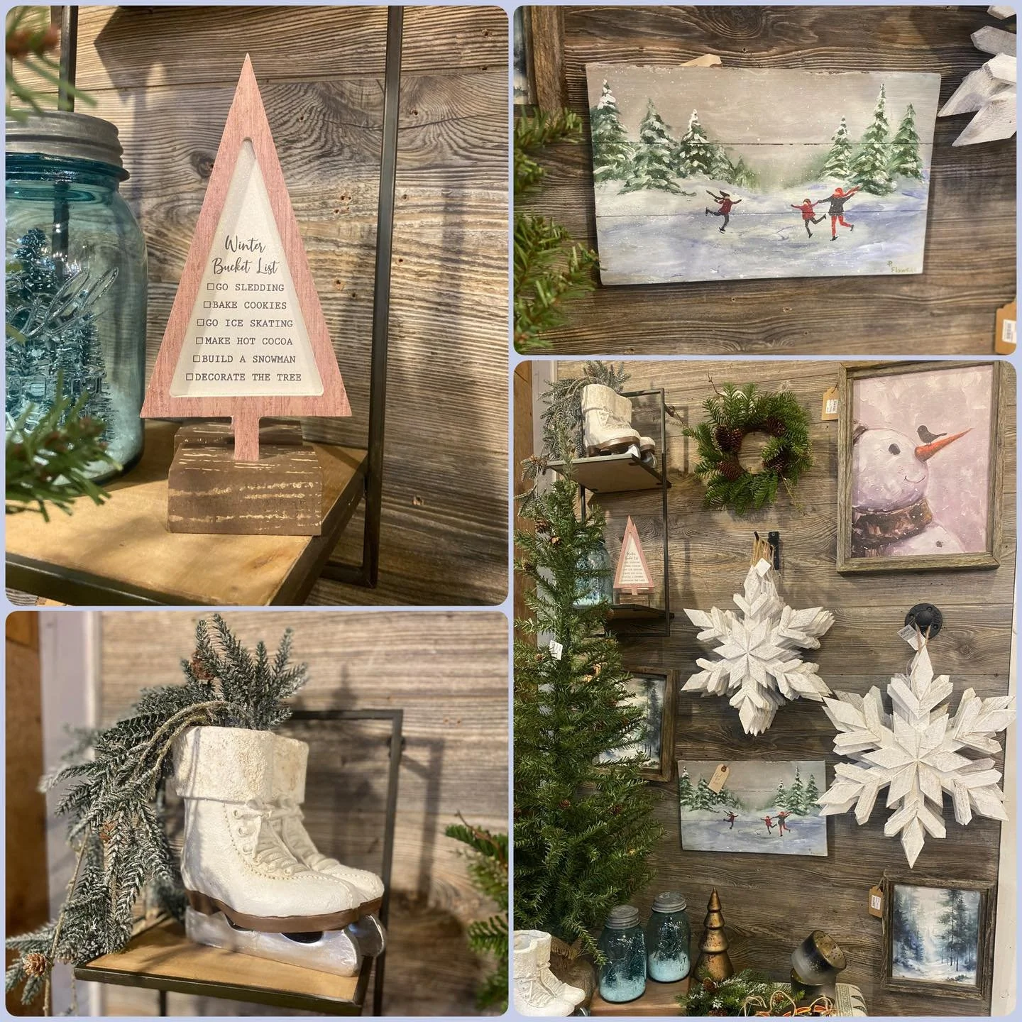 ❄️ Embrace the snowflakes ❄️
Winter activities we love around here look a lot like this&mdash;
ice skating memories, bucket lists that don&rsquo;t rush the season, soft snowmen smiles, and d&eacute;cor that&rsquo;s perfectly happy staying up long aft