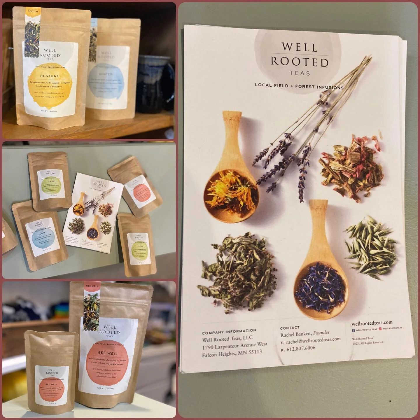 MN Made! Healthy, good for you, and choosing environmental friendly options&hellip;.H E R E ⬇️

Well Rooted Teas are loose-leaf herbal teas crafted with plants from local organic farmers blended with foraged botanicals native to our region. These inf