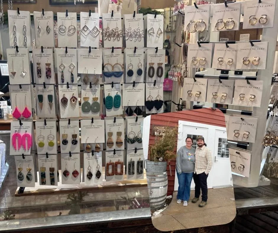 We welcome Samy &amp; Mitch to the Round Barn Family! 👏🏼 It feels great to have fresh jewelry for the new year,,,, there is something for every style.

Jewelry by Samy started in 2022 on a whim, Mitch is the CEO, CFO and master of organization. Bot