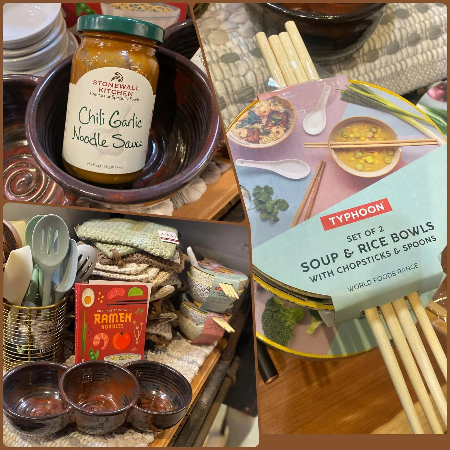 Ramen nights just got an upgrade ✨

We&rsquo;ve put together the coziest little noodle corner &mdash; perfect for easy dinners, fun gifts, or a treat-yourself moment.
Think: beautiful soup &amp; rice bowls, chopsticks and spoons, Stonewall Kitchen&rs