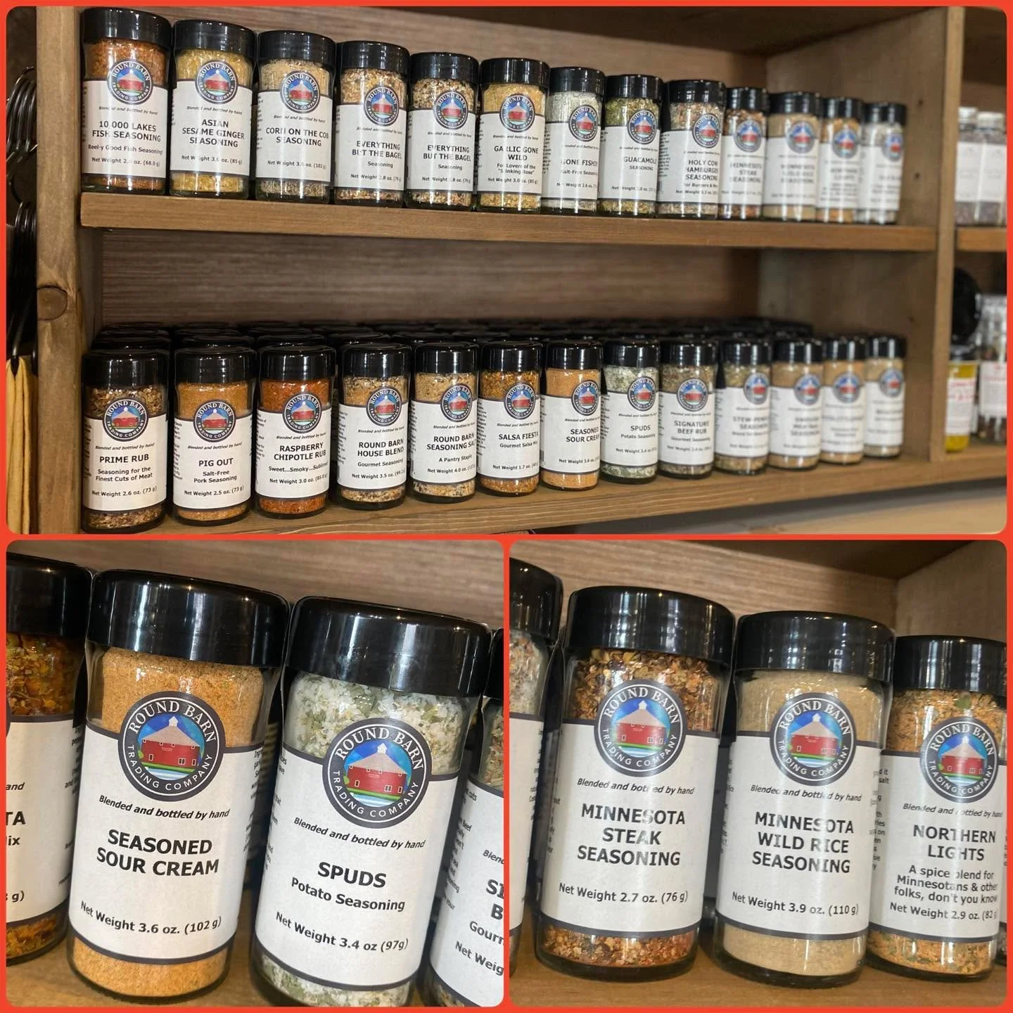 From the Land of 10,000 Lakes&hellip; straight to your spice rack 🧂✨

Minnesota, but make it delicious.
Our Round Barn Trading Company Seasonings are locally blended, wildly popular, and quickly becoming household favorites.

From:
🐟 10,000 Lakes F