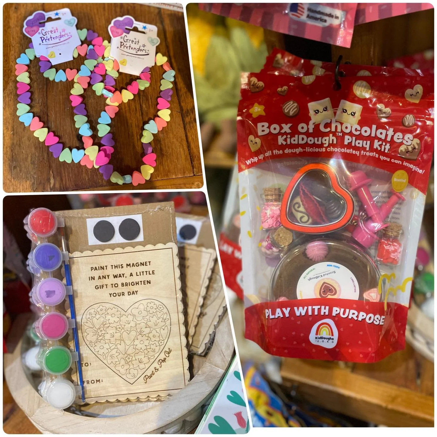 We have so many fantastic choices for small gifts to show your love to the little ones.💞 
Jewelry, KidDough Packs,  Stuffies, Books, Craft Kids, Games and so much more!! 
Come on in, head to the children&rsquo;s area of the barn and treat them to so