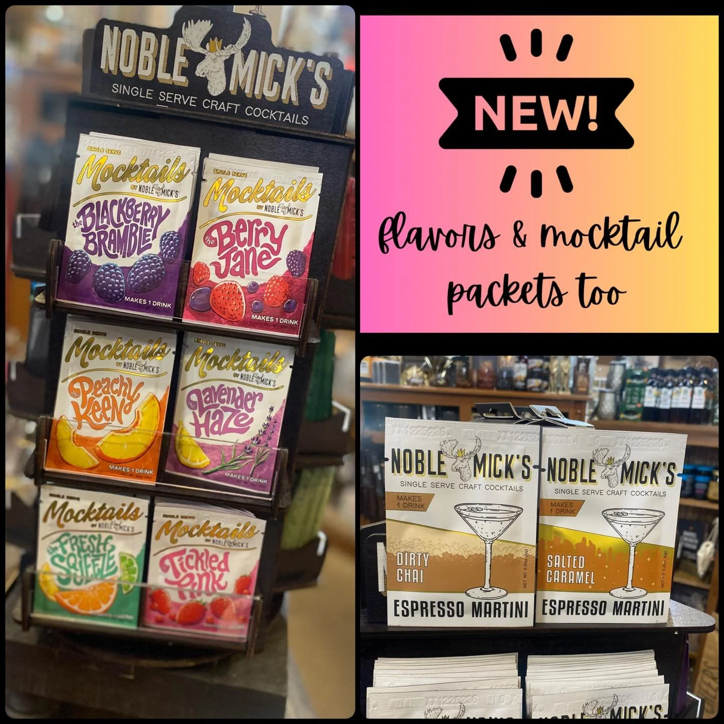 SIMPLY COMBINE H2O, MIX + SPIRIT FOR
A CRAFT COCKTAIL ANYTIME, ANYWHERE! 

New MOCKTAILS have you skip the sprit, replace that with water

Barn Hours:
Monday - Saturday 10am-5pm 
Wednesday 10am-7pm 
Sunday 12pm-4pm