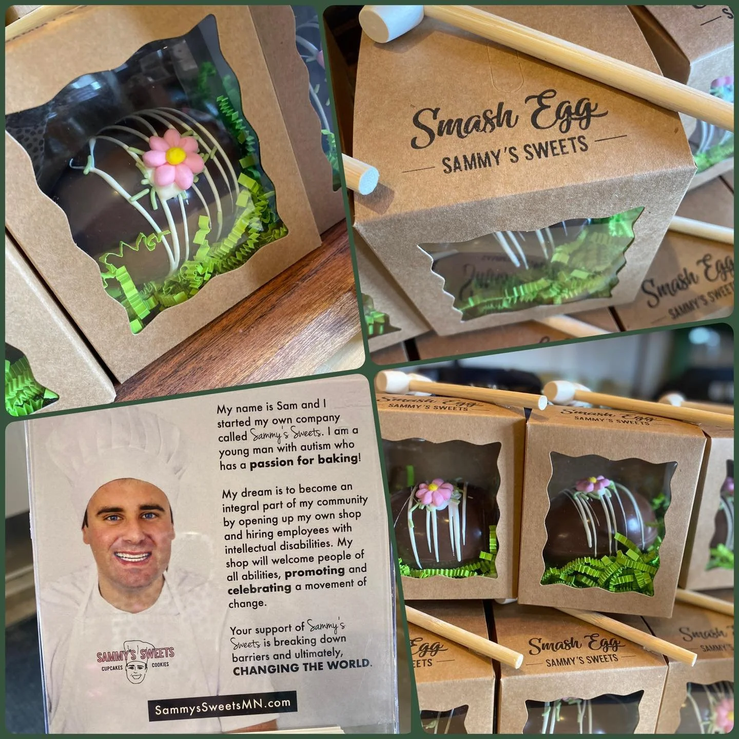 Smash Eggs are here! Interactive fun for all ages! 🐣. 

Barn Hours:
Monday - Saturday 10am-5pm 
Wednesday 10am-7pm 
Sunday 12pm-4pm