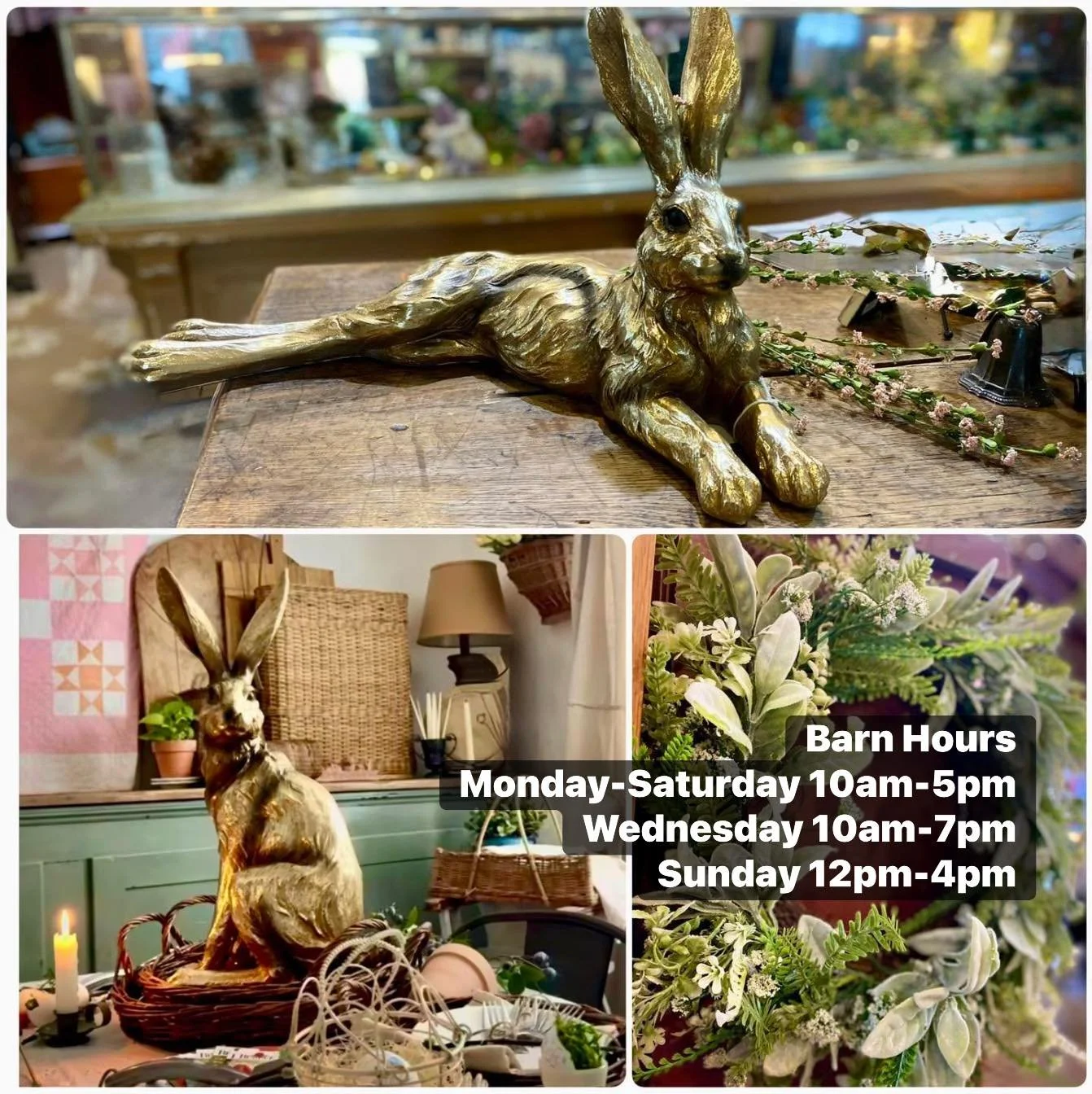 Some pieces just quietly steal the show&hellip; 🐇✨

These beautiful rabbits bring a soft springtime charm to every corner of your home. Whether your style leans cozy cottage, farmhouse rustic, vintage inspired, or simple elegant, these little beauti
