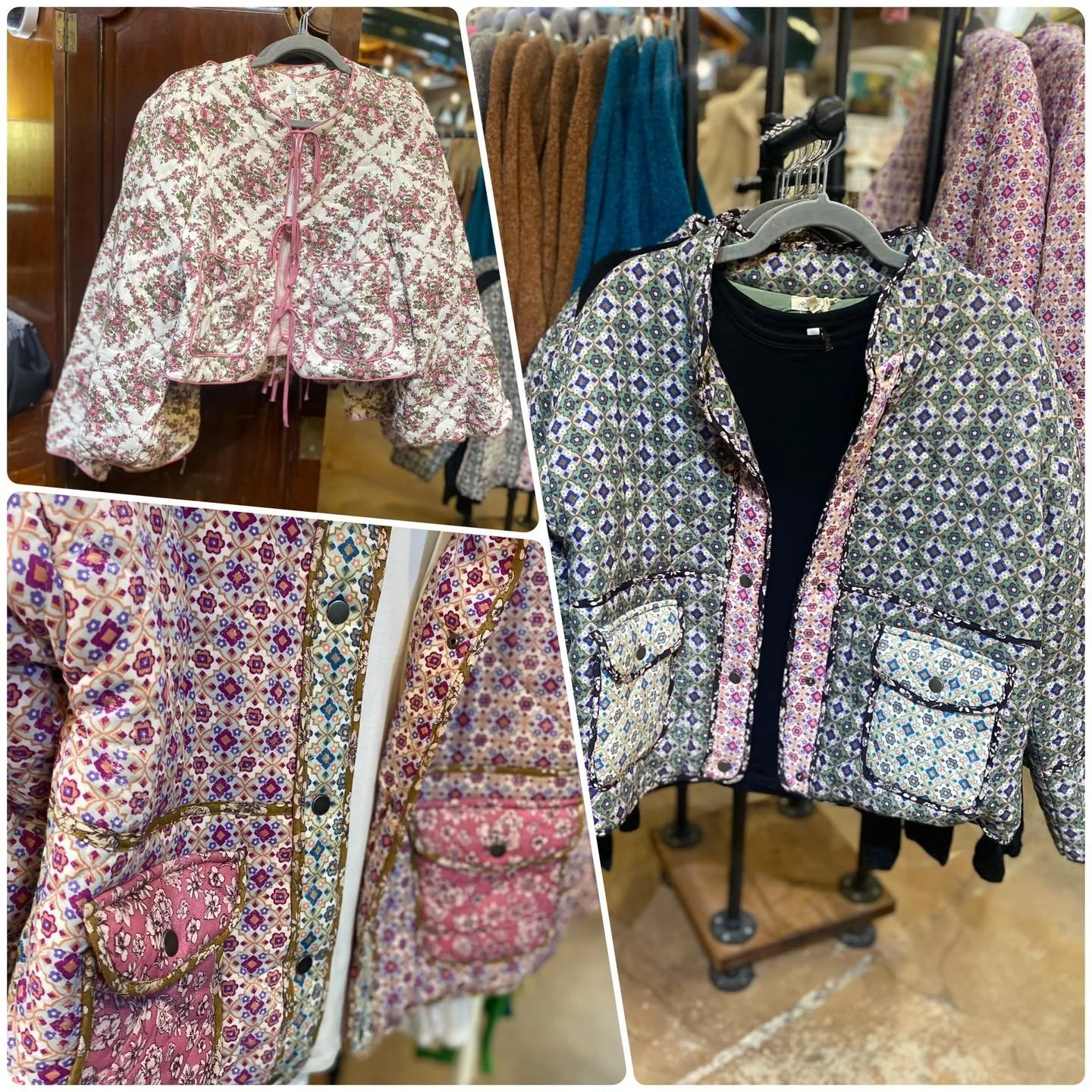 🌸✨ THE JACKET EVERYONE IS REACHING FOR THIS SPRING&hellip; ✨🌸

If you&rsquo;ve been seeing these everywhere lately&hellip; you&rsquo;re not imagining it 😉

These quilted, patchwork-style jackets are having a major moment this season&mdash;lightwei