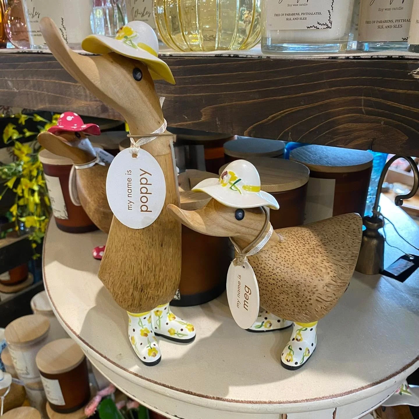 A new DUKC waddled in&hellip;🌼🌿🌸 they come in a small variety of colors, yellow, pink, &amp; blue. Stop in soon !